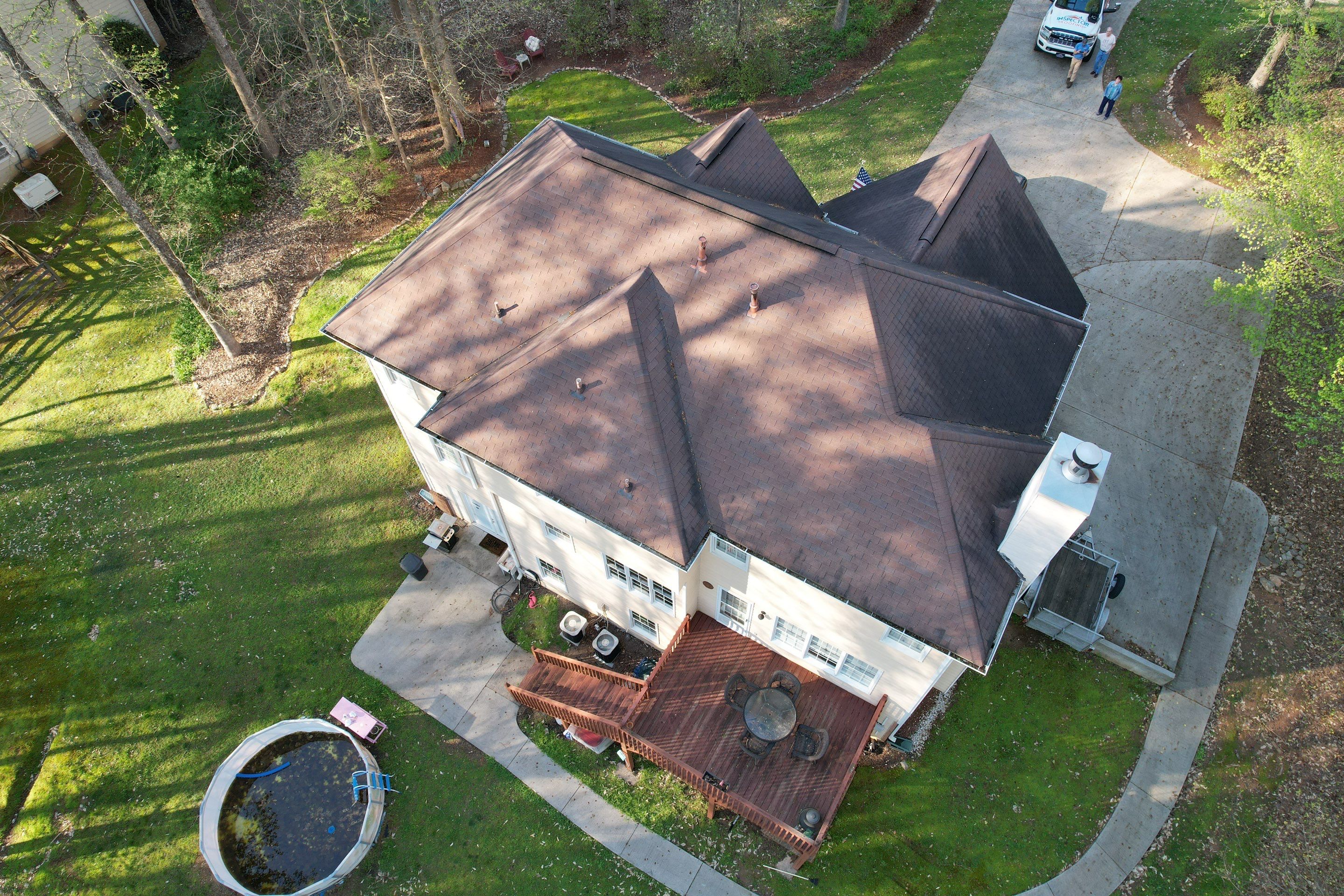 Residential Roofing Installation using Owens Corning Chateau Green  by Inspector Roofing and Restoration