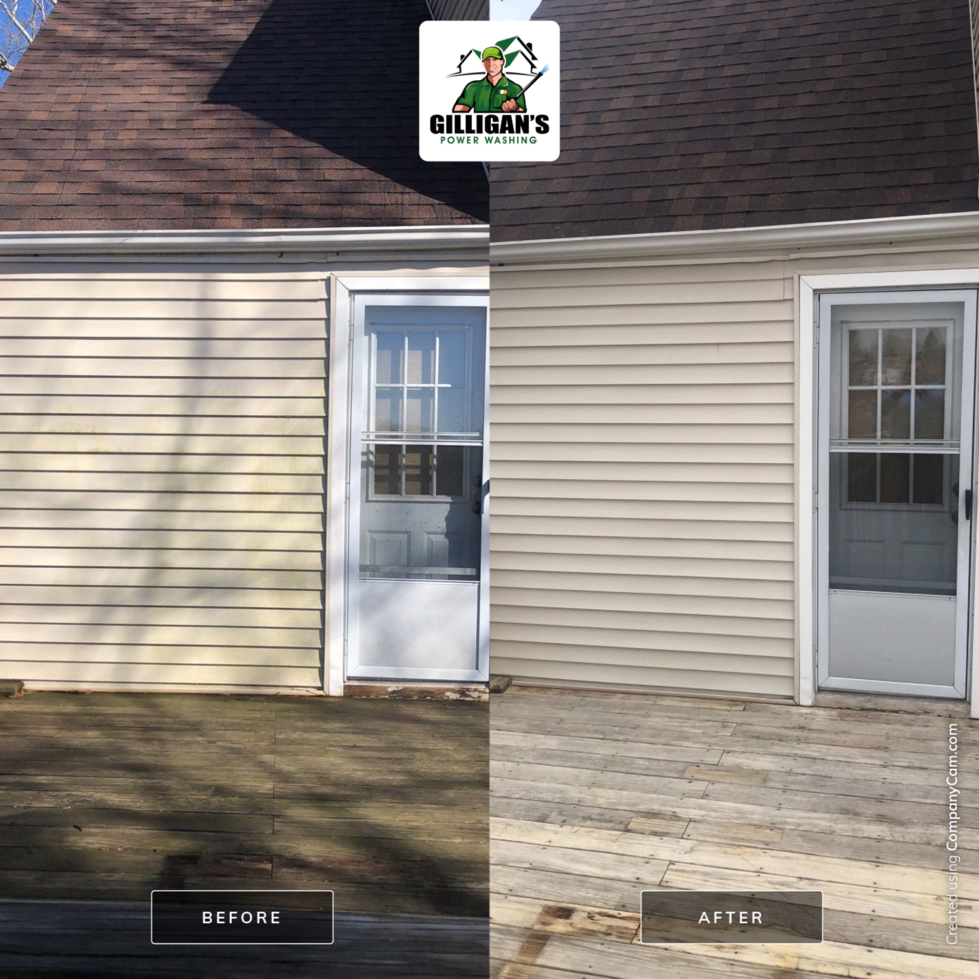 Exterior Cleaning using Softwashing by Gilligan’s Power washing