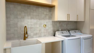 Laundry Room accent wall in Boca Raton