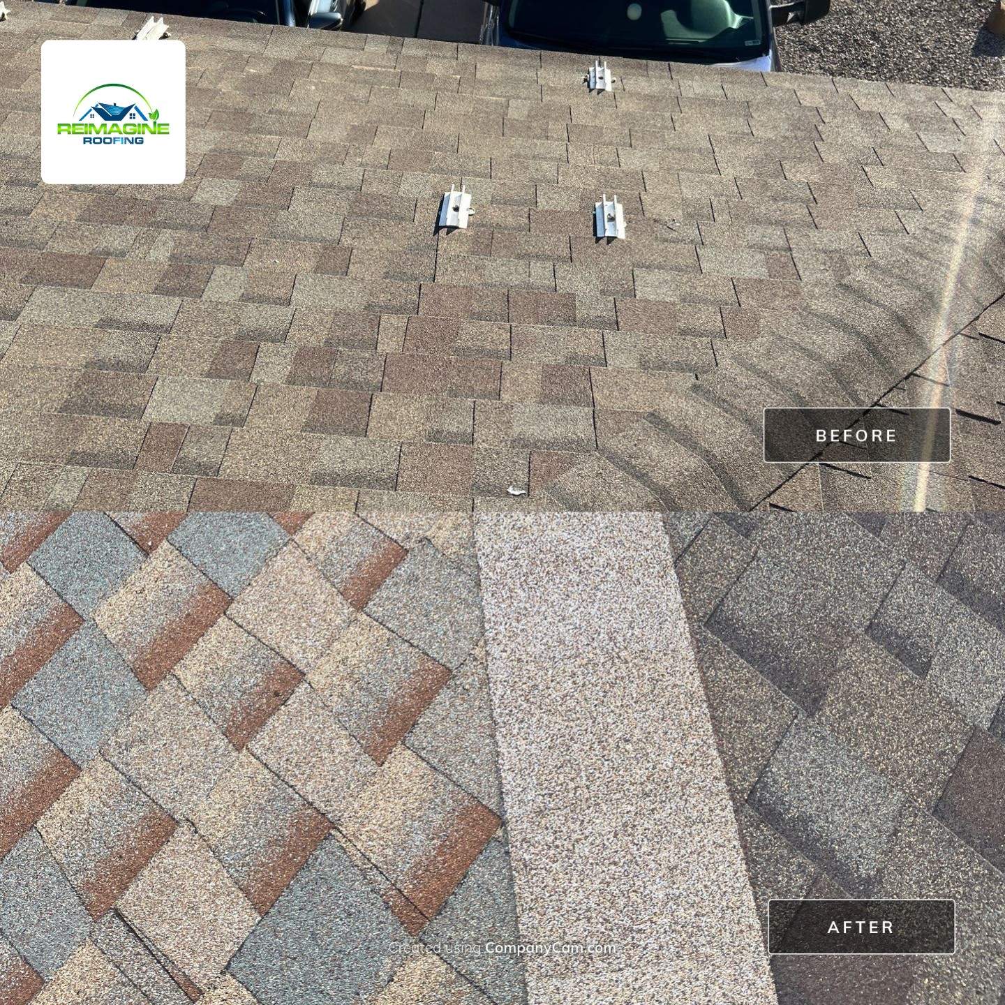 Autumn Blend Shingles by Reimagine Roofing