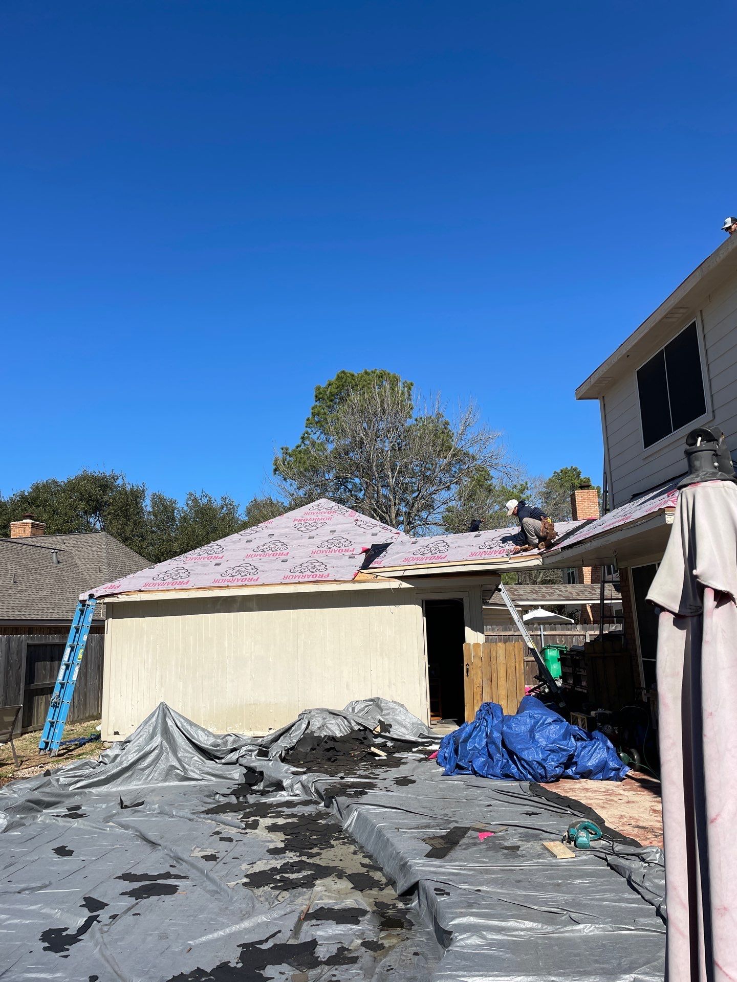 Residential Roofing Installation using Owen's Corning Duration (Lifetime) Shingles by Roof Repair Company