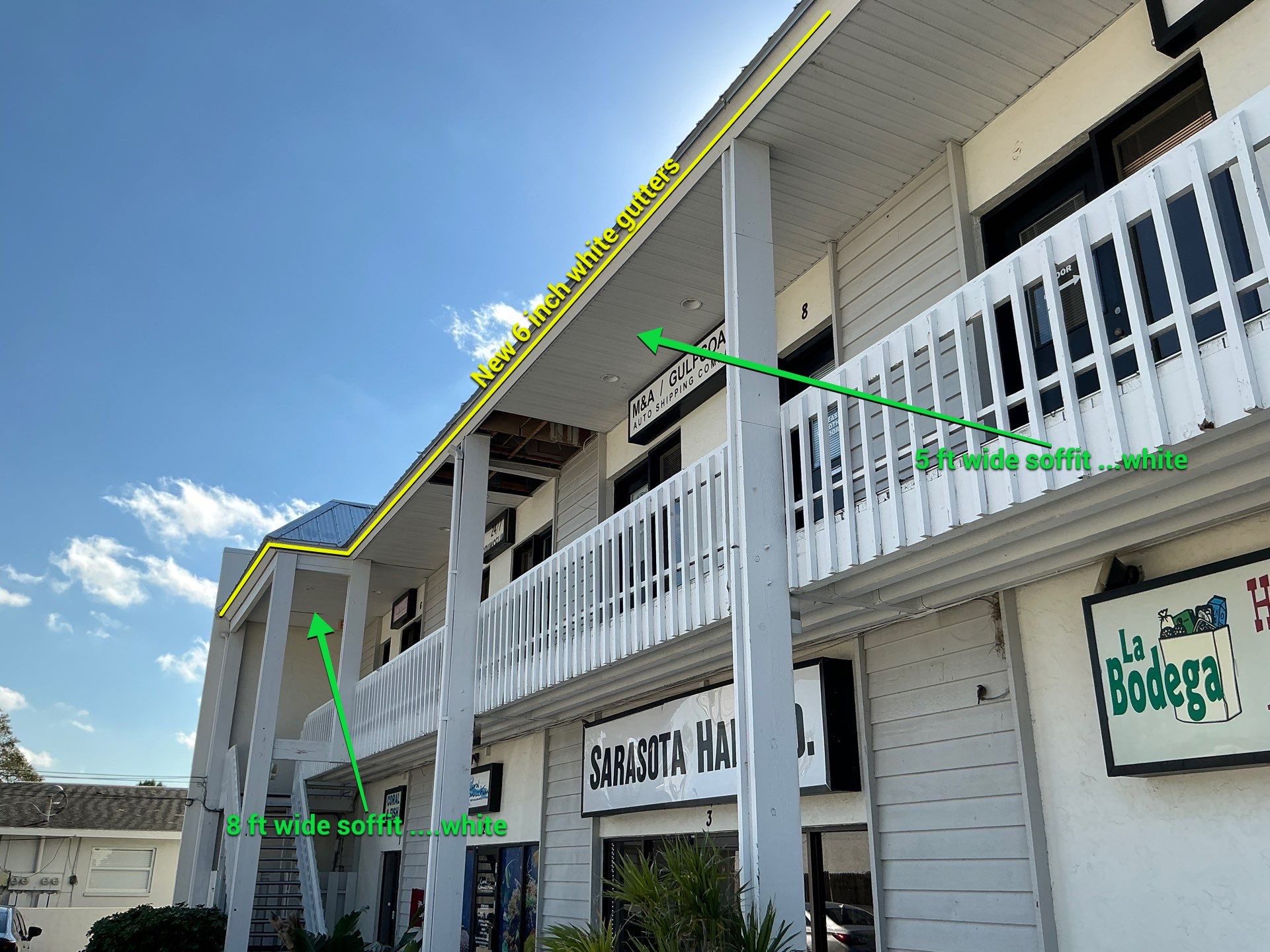 Downspout Installation and Alignment in Sarasota FL by Gutter Professors