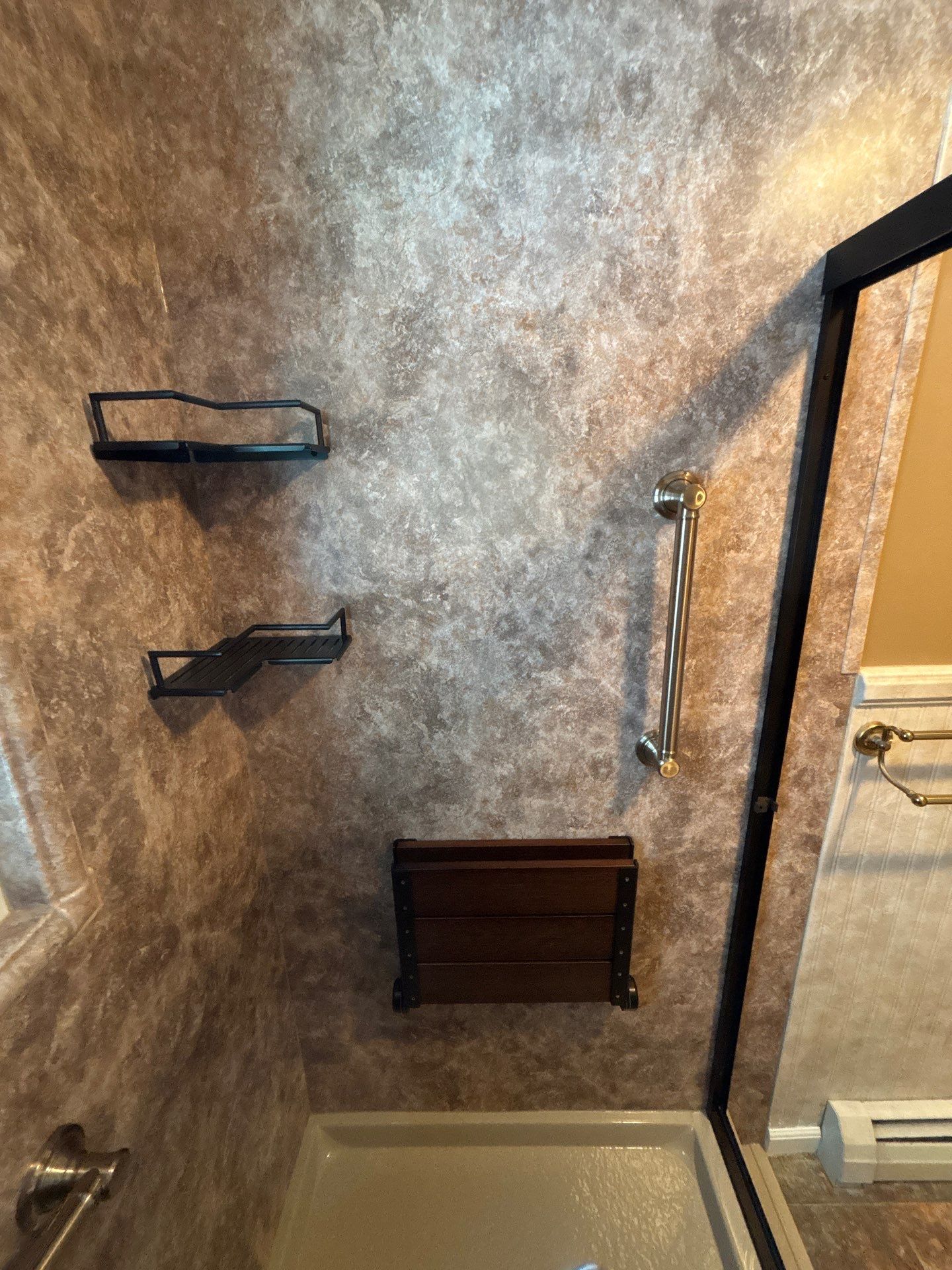 Tub To Walk-In Shower Conversion in Bloomingburg, NY by Yankee Home Improvement