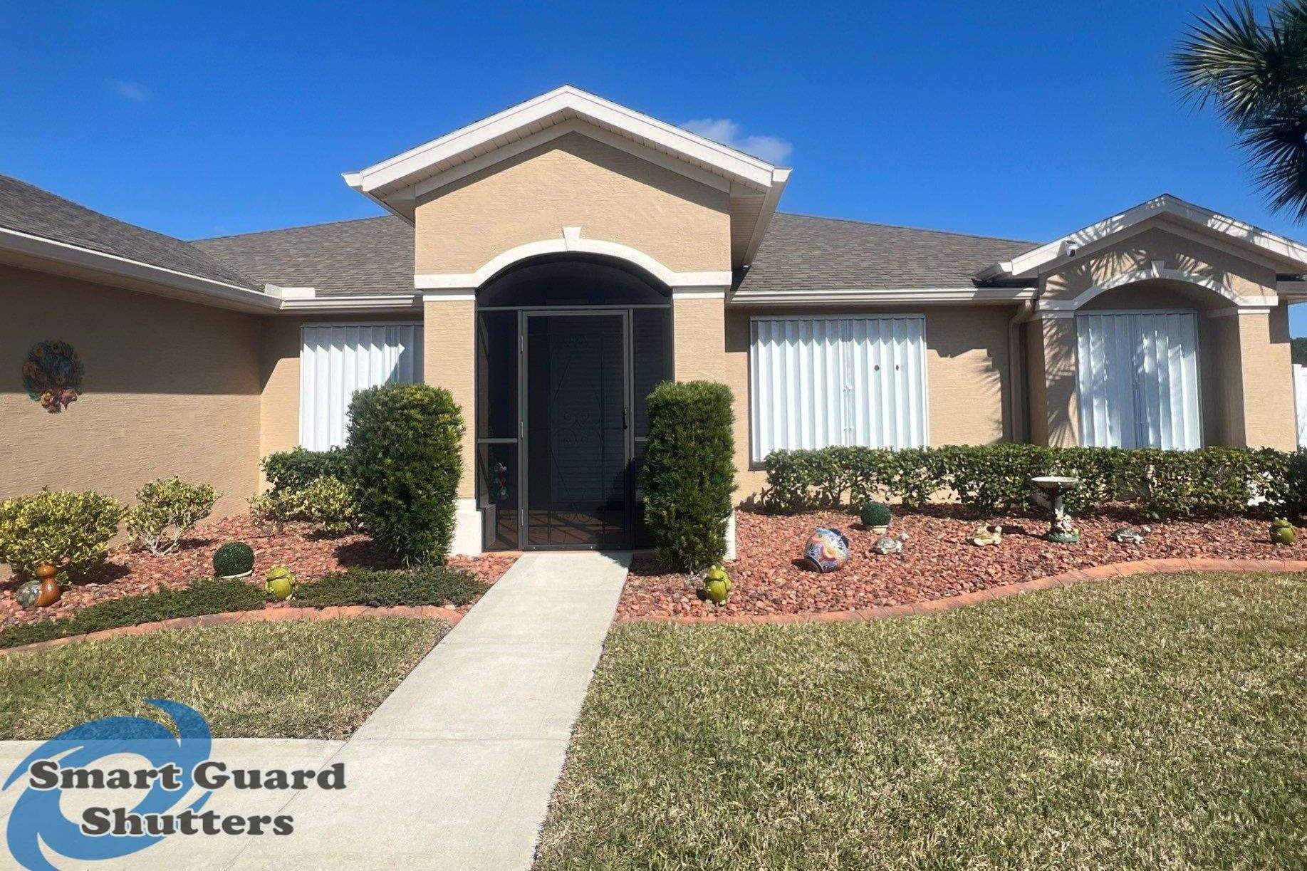 Hurricane Protection In White by Smart Guard Shutters