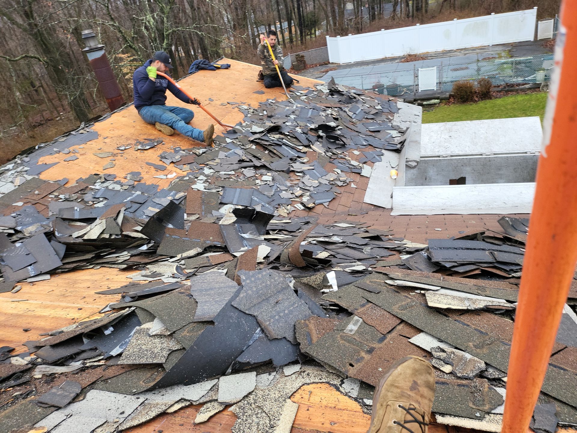 Residential Roofing Installation using Owens Corning TruDefinition Duration Designer - Black Sable by A Plus Exterior