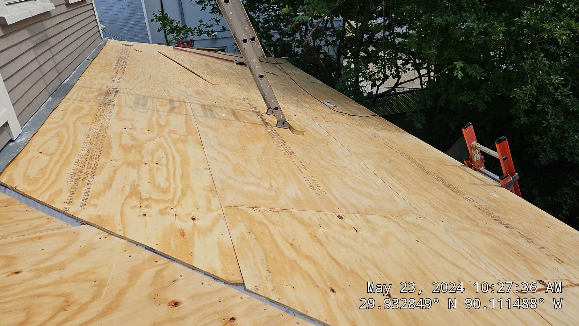Project in New Orleans by Robertson Roofing & Siding Inc