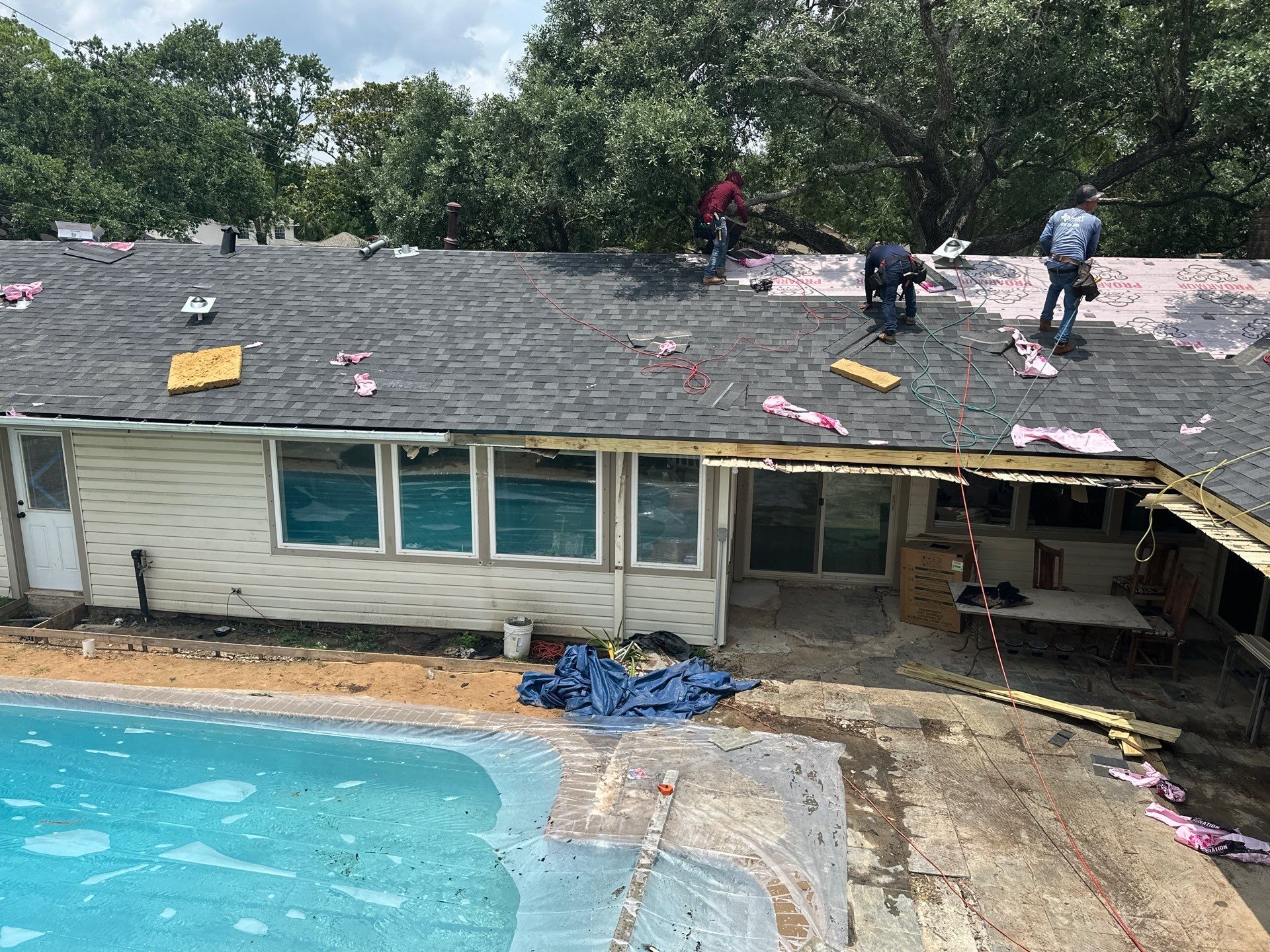 Project in Houston by Motion Roofing