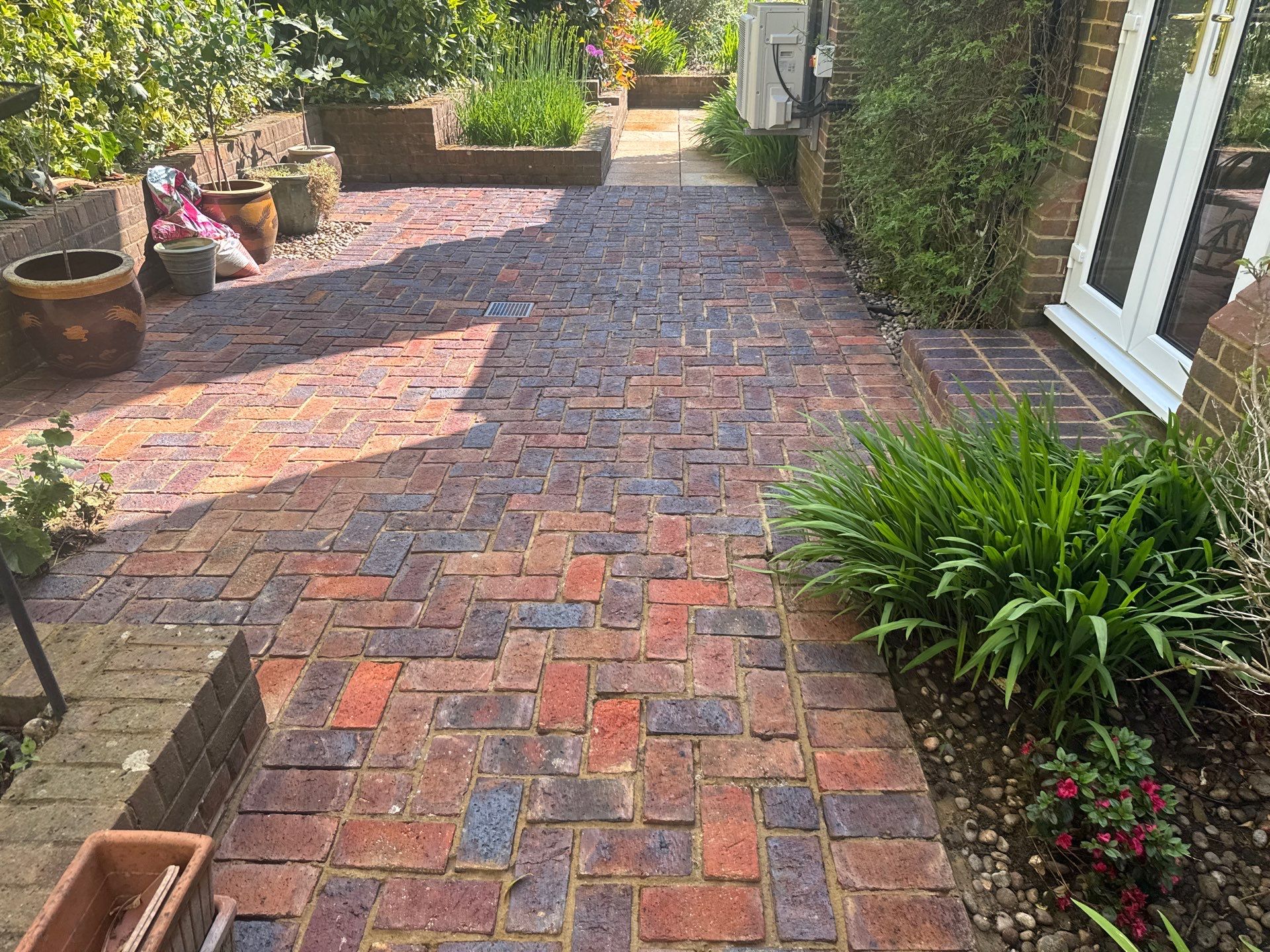 Patio Clean using 18inch Whirlaway FSC by Ges Exterior Cleaning ltd