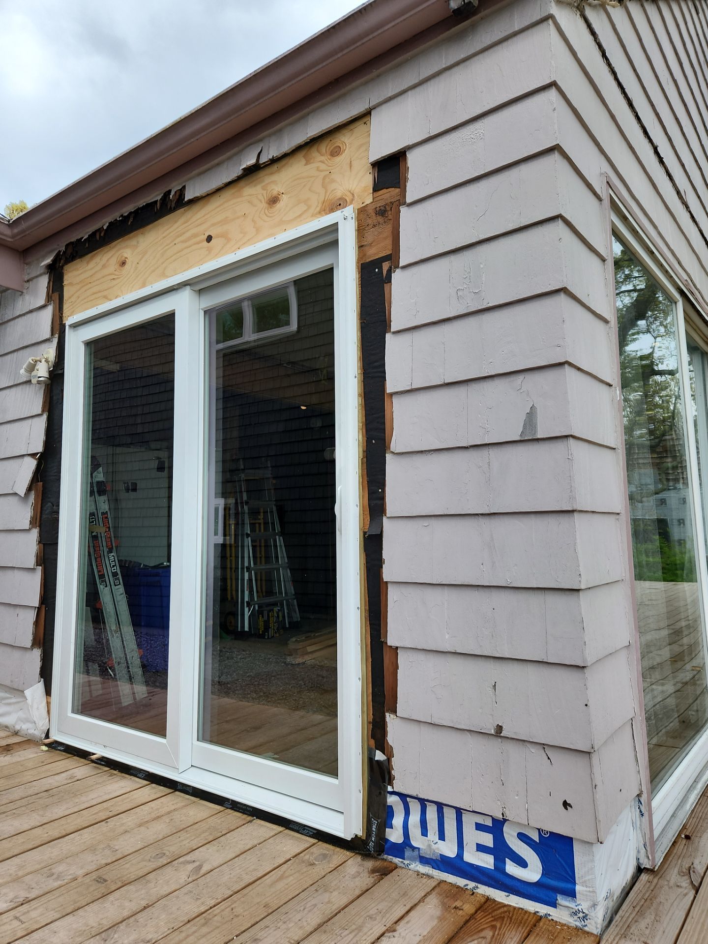 Milford Exterior Renovation Featuring Custom Siding and Wood Deck Installation by A Plus Exterior