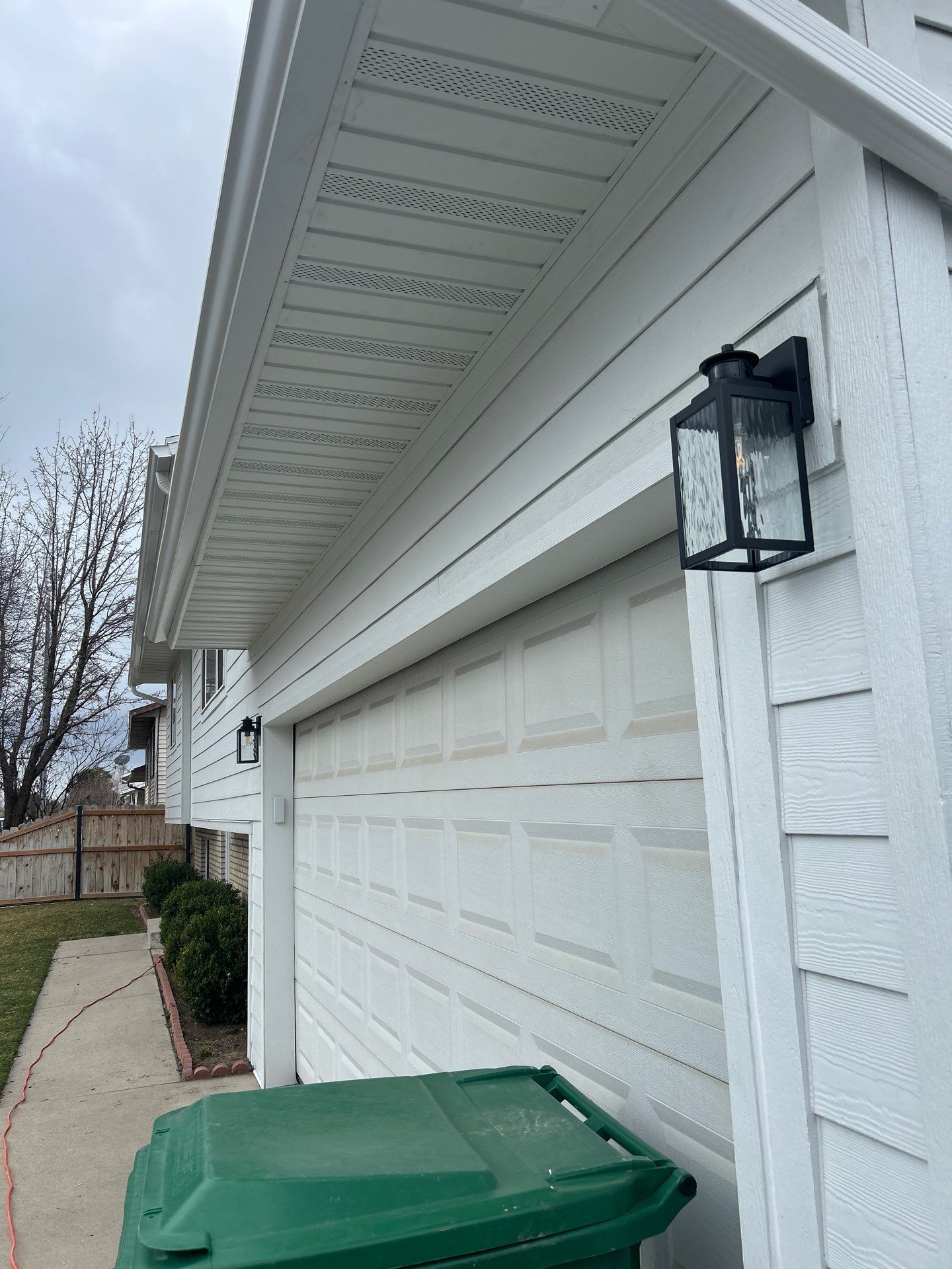 Orem | Crisp Monochromatic Hardie Upgrade | Arctic White by Ideal Siding Utah
