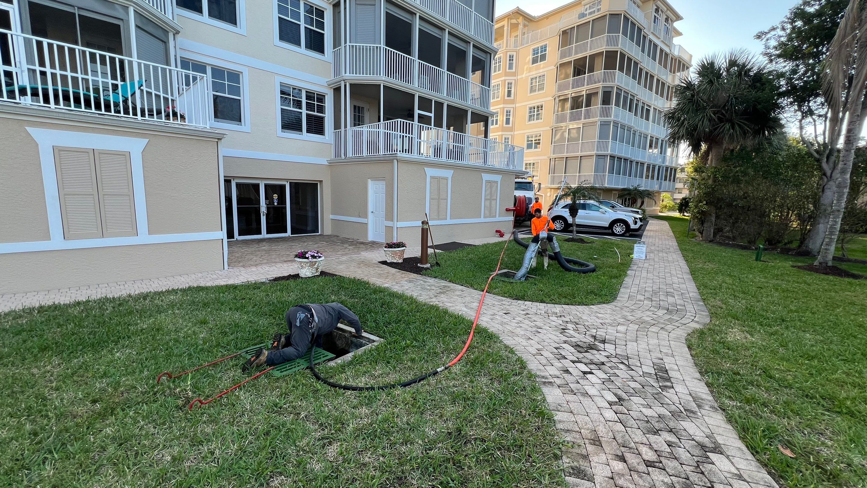 Condo Complex Stormwater System Maintenance by Don Mar, Inc. Storm Water Solutions