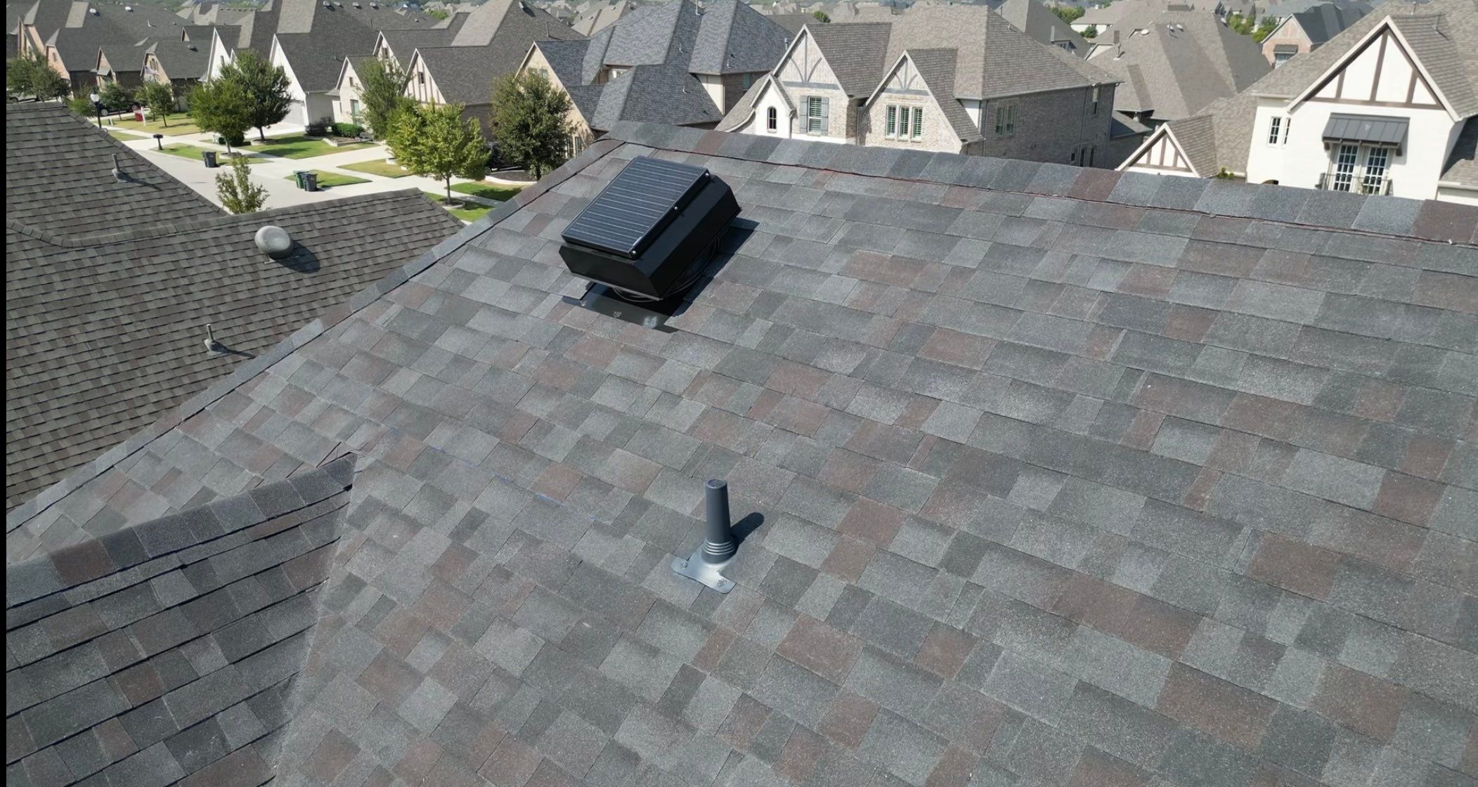 Residential Roofing Installation using Malarkey Vista Black Oak by High Performance Restoration