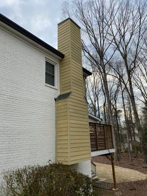 Chimney Chase Siding Repair and Weatherproofing in Roswell