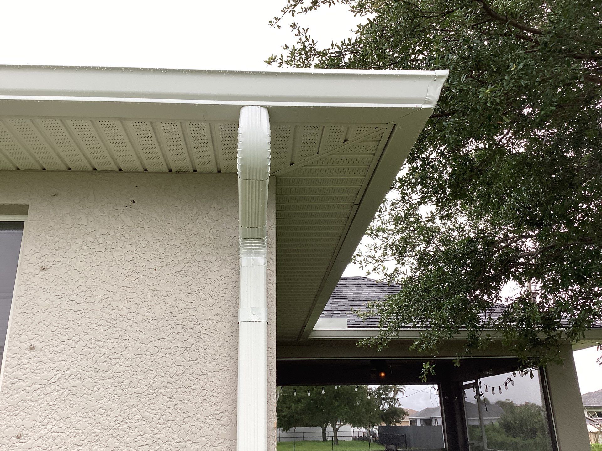 Seamless Gutters Project in Cape Coral Fl by Gutter Professors