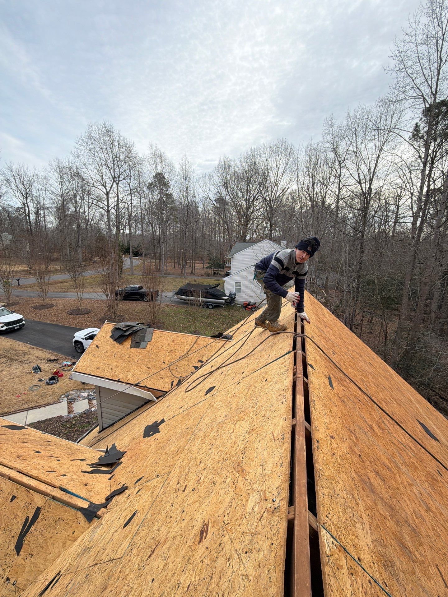 Full Roof Replacement and Gutter Installation in Gloucester by Cade Construction