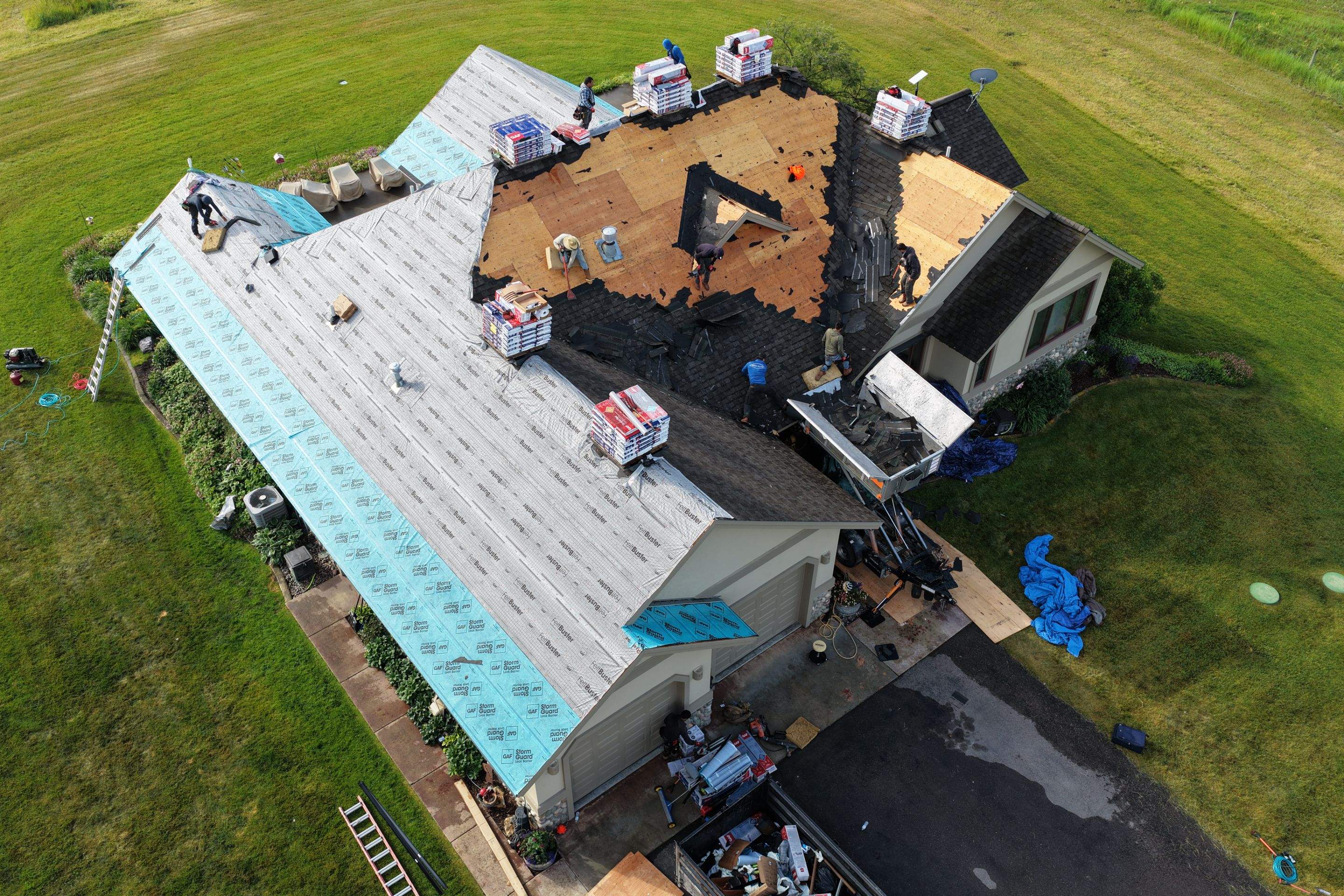 Roof Replacement using GAF Timberline HDZ - Midnight Mesa  by Montana Roofing Solutions