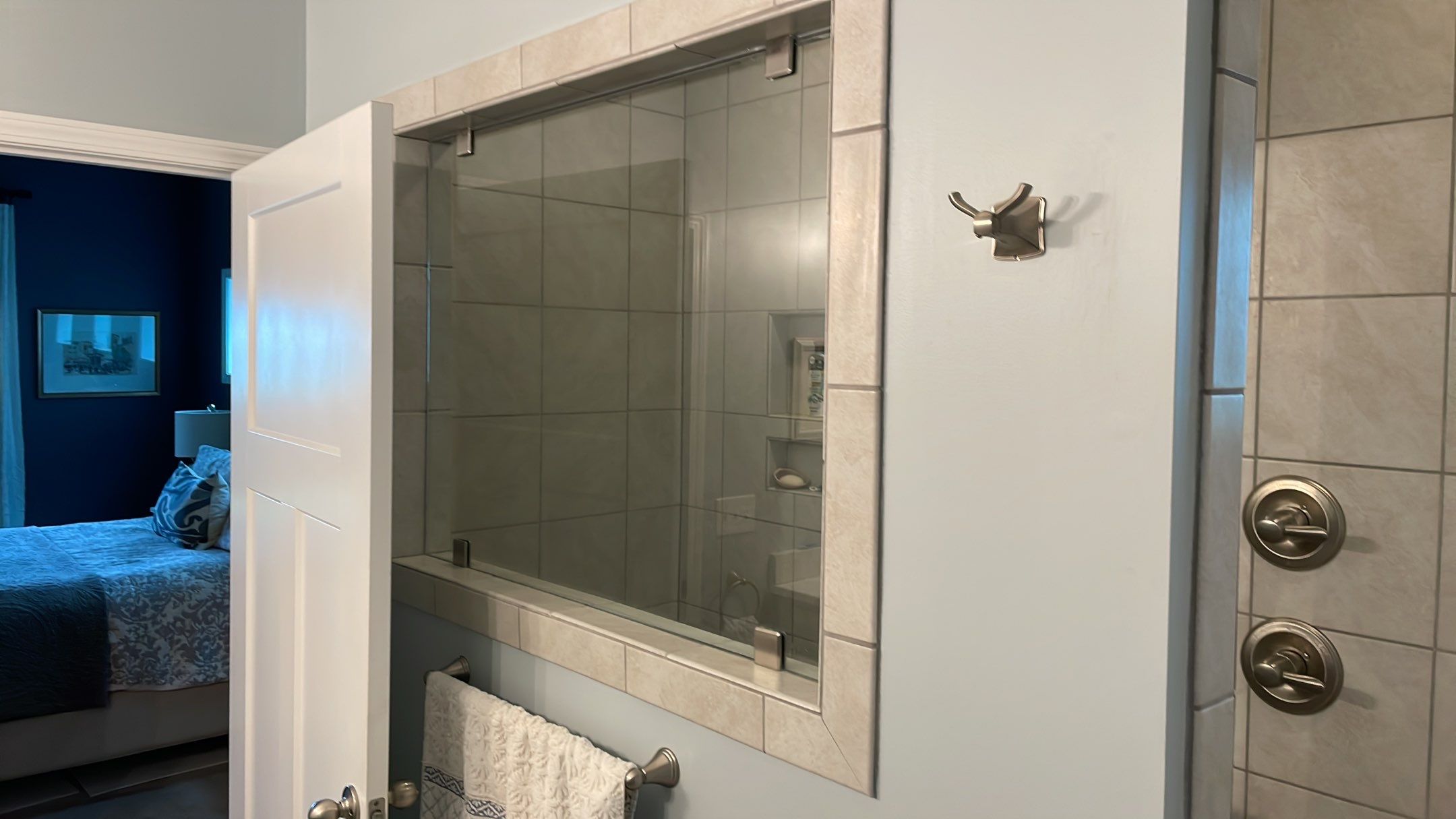 Bathroom Remodel using Decorative Tile by Footprints Floors of Coastal Carolina