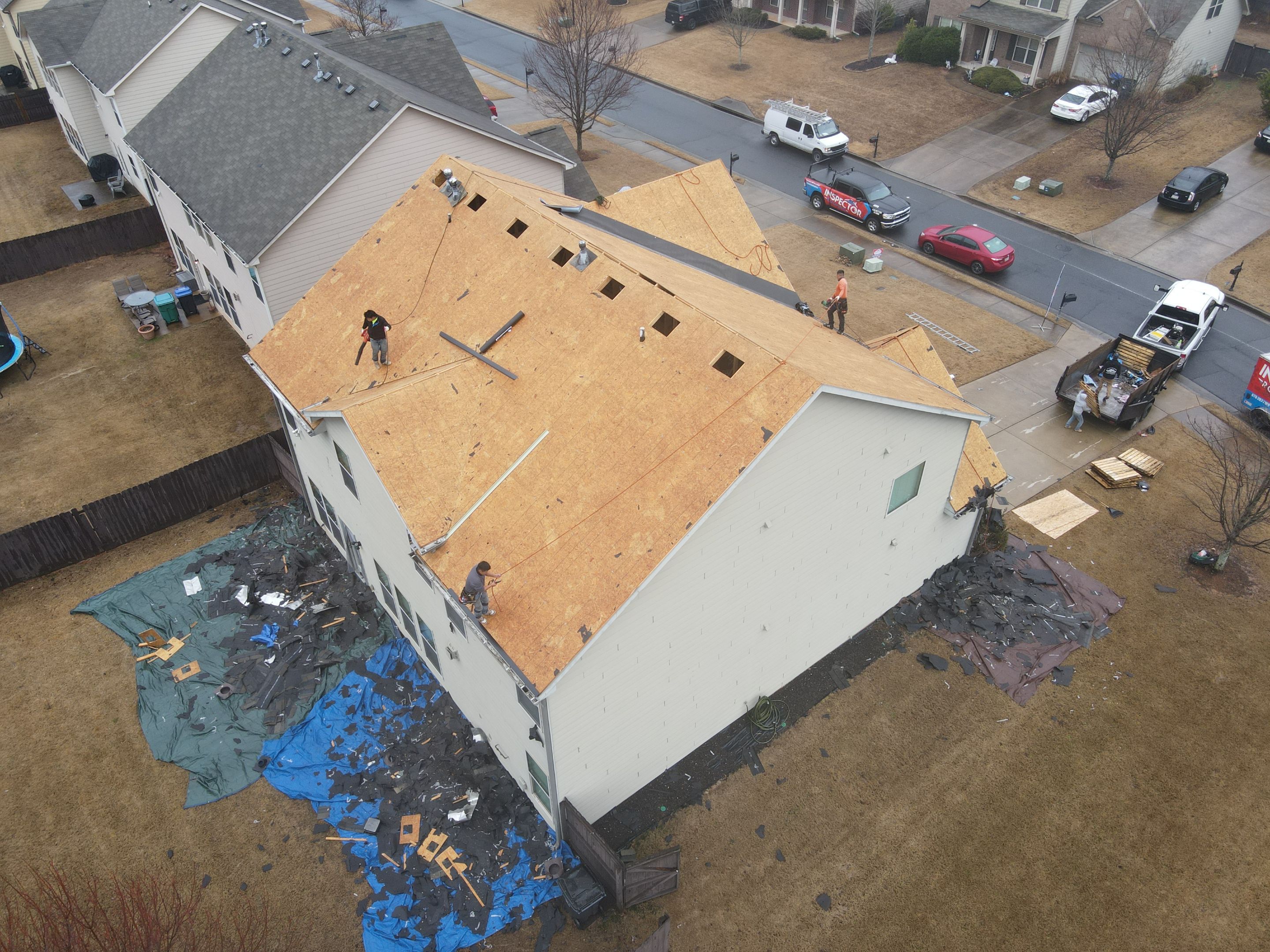 Residential Roofing Installation using Owens Corning by Inspector Roofing and Restoration