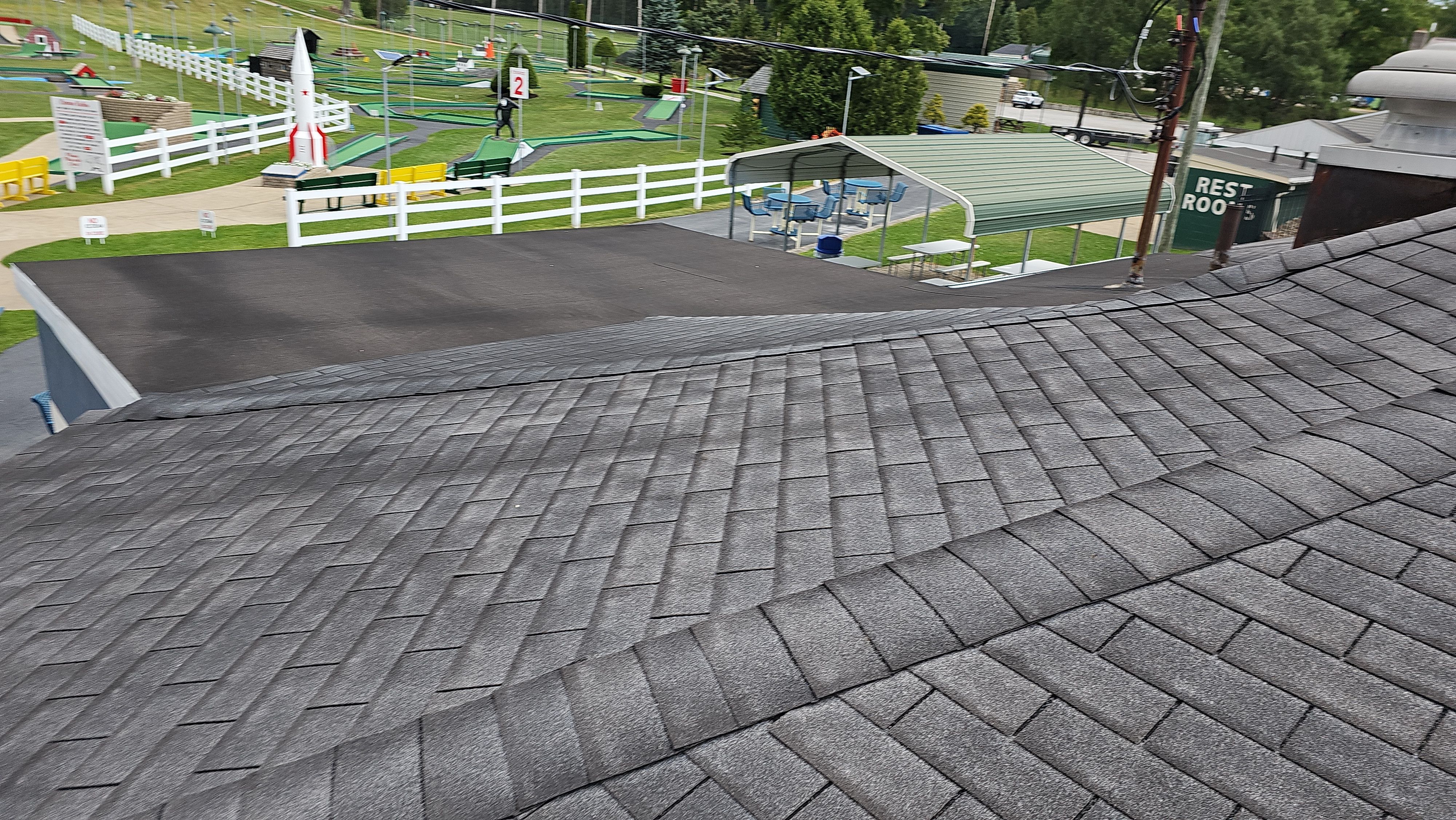 Atlas Pinnacle, Color, Oyster Shell, Drip Edge, Color, White by Eagle Eye Roofing