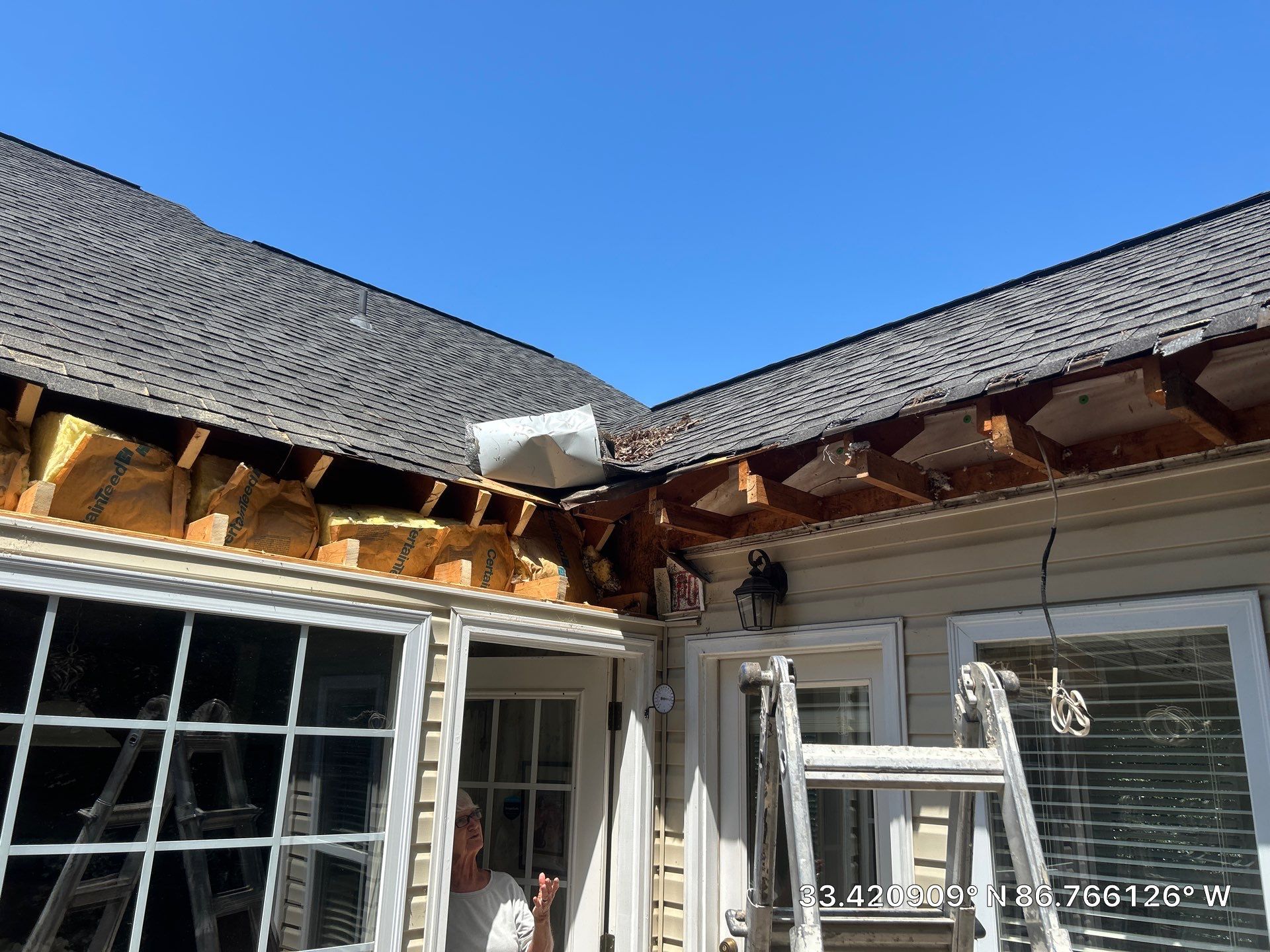 Deck Roof System Replacement in Vestavia Hills (Charcoal) by The Roofing Dudes