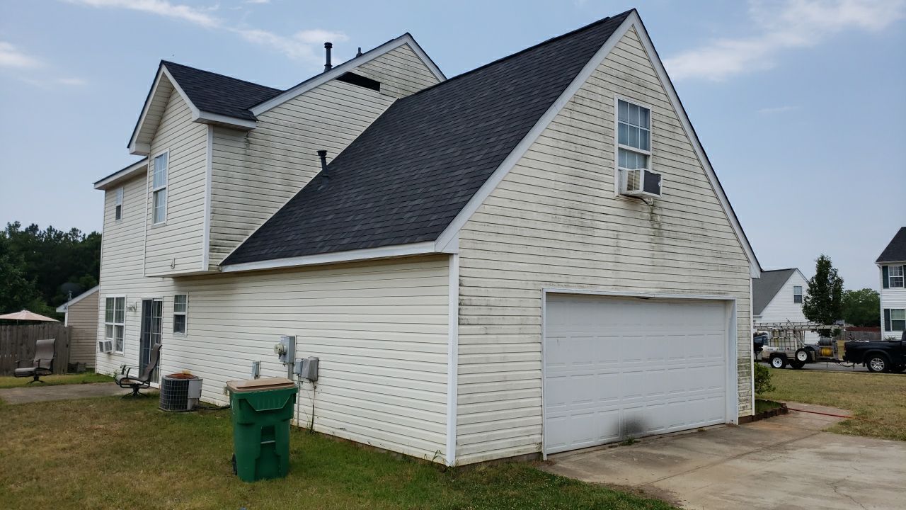 House Wash using cleaner by Power Wash Masters LLC