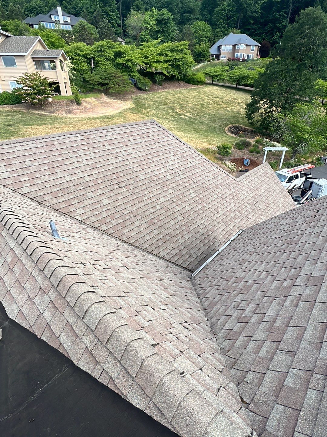 Residential Roofing Installation using Malarkey Windsor 50 Year Shingle (Color: Storm Grey) by Orezona Building & Roofing Company, Inc.