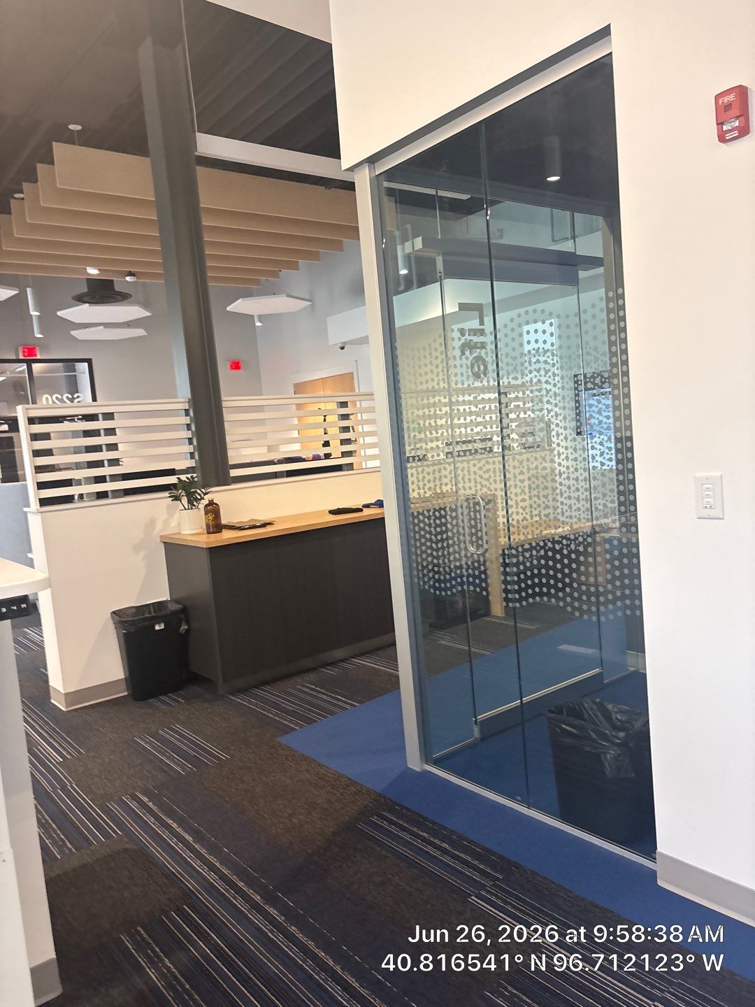 Modern Office Remodel Featuring Custom Acoustic Baffles in Lincoln by CompanyCam Sales Demo