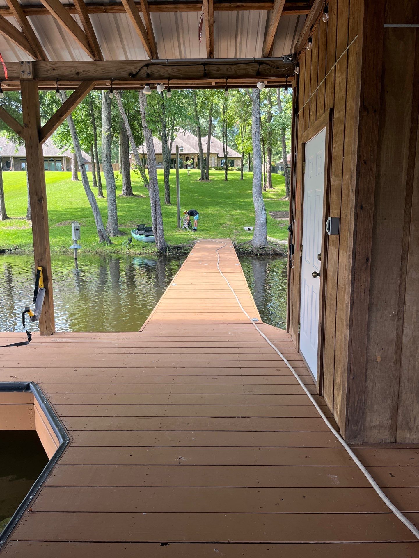 Exterior Painting in Arp, TX | Lake House & Deck Restoration by Quality Coats Painting