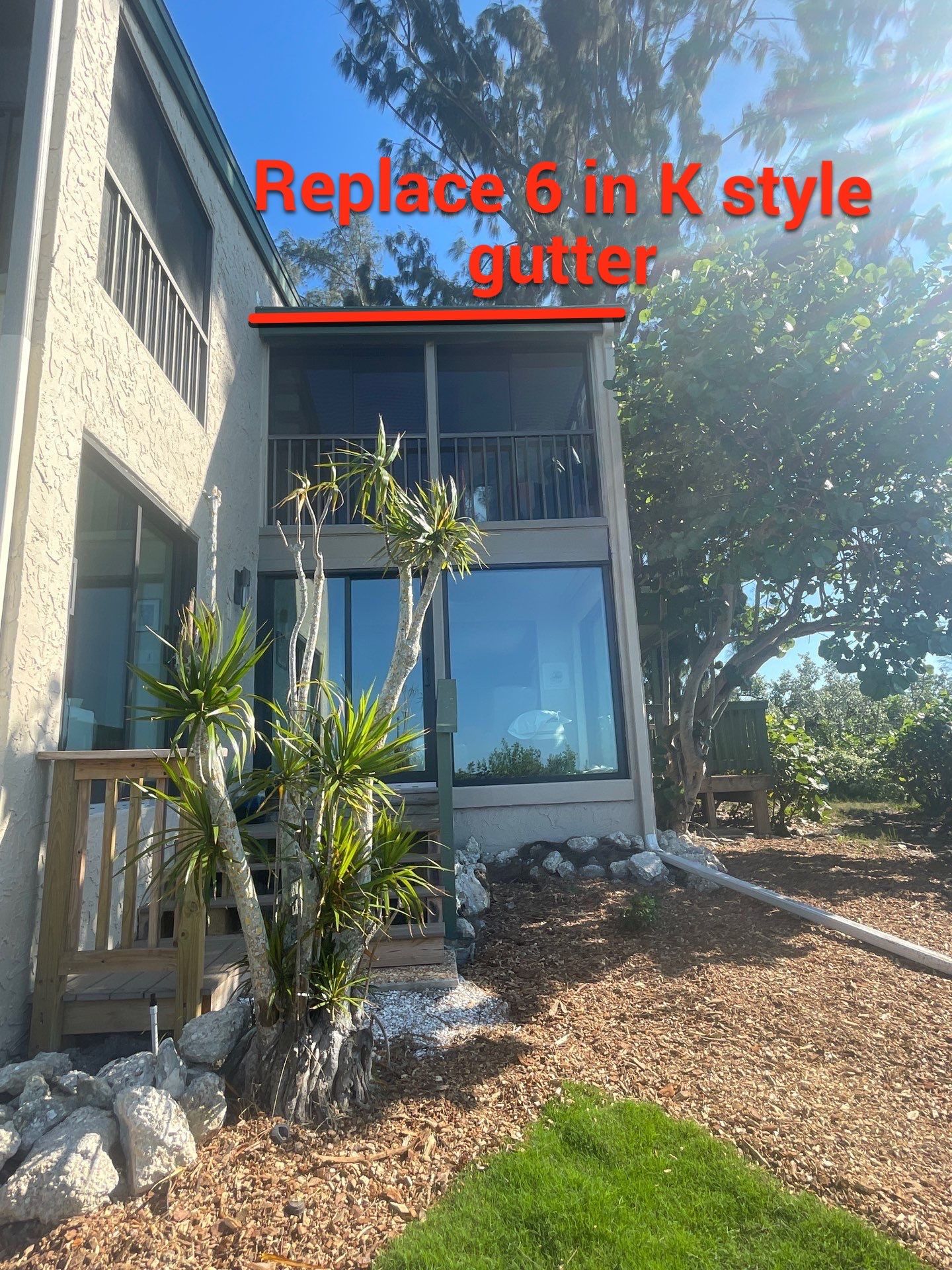 White Gutters Repair and Installation in Sarasota FL by Gutter Professors