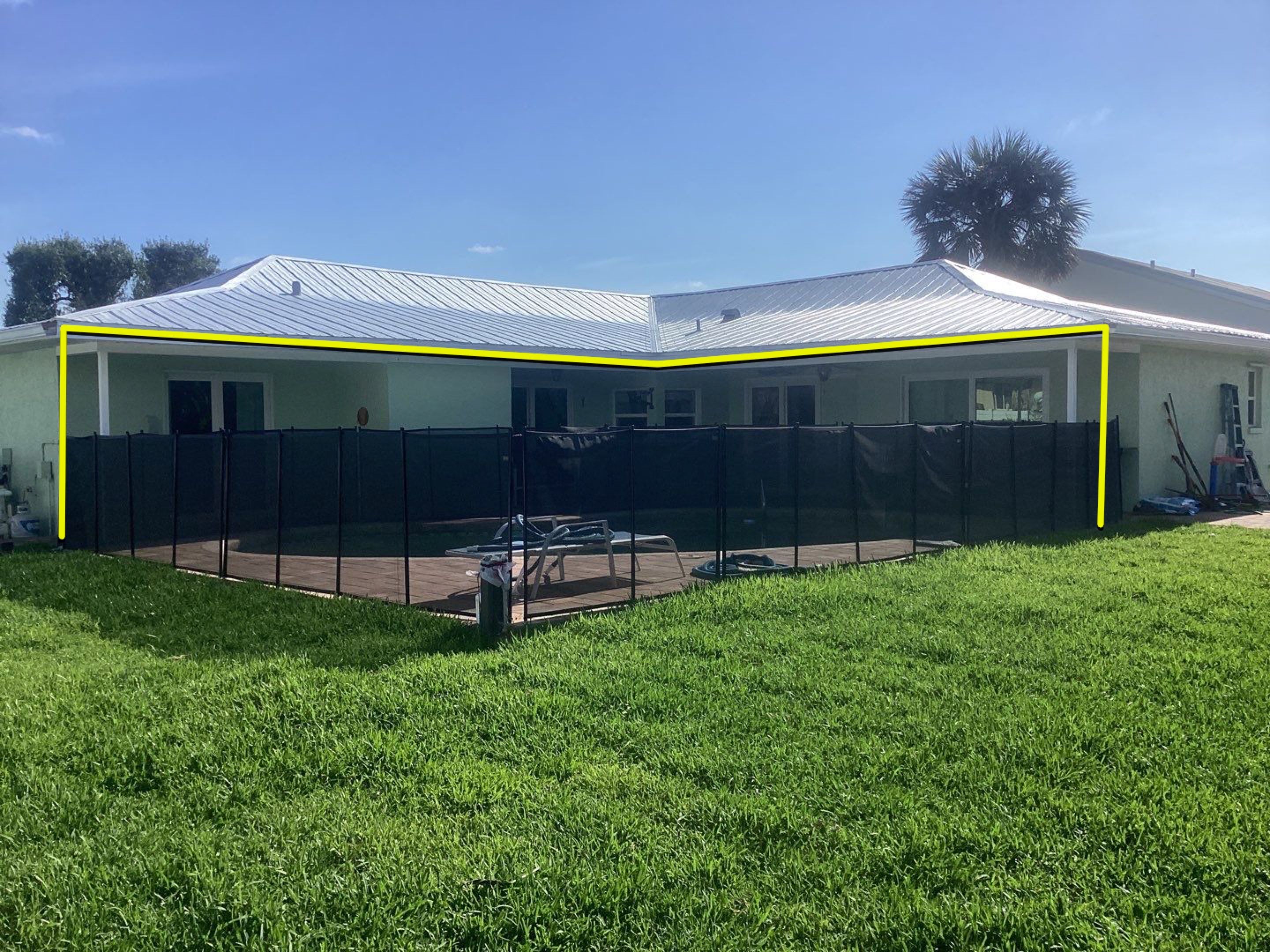 White Down Spouts using Downspout Extension in Fort Myers FL by Gutter Professors