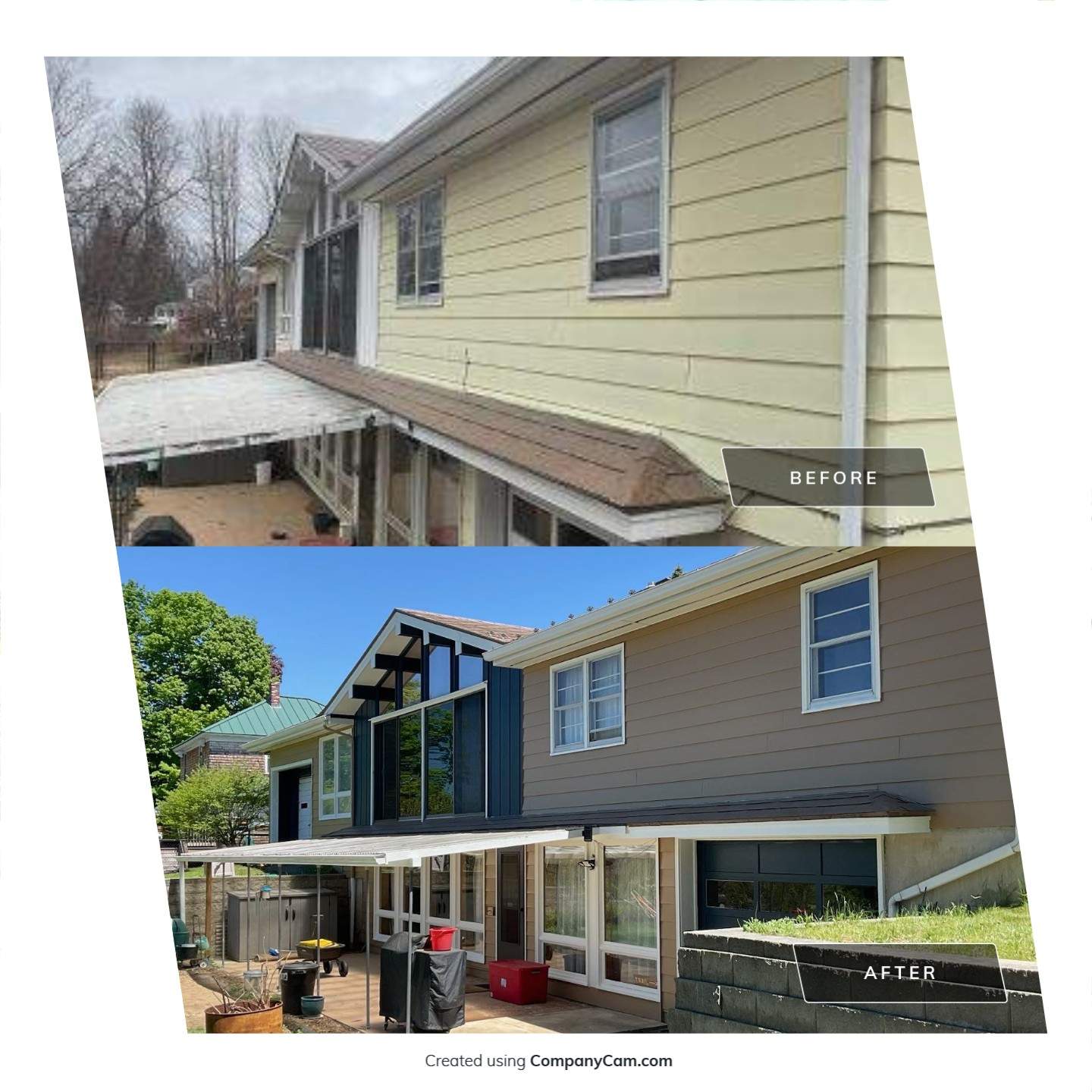 Exterior Renovation and Two-Tone Painting in Randolph by Picture Perfect Pro Painting