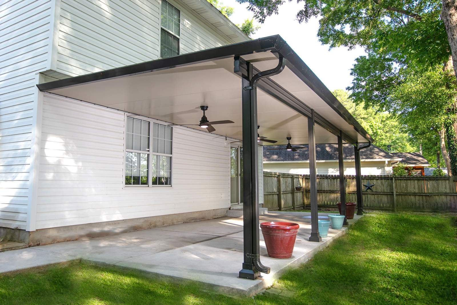 Patio covers  using Renaissance patio covers by Orlando pergolas 