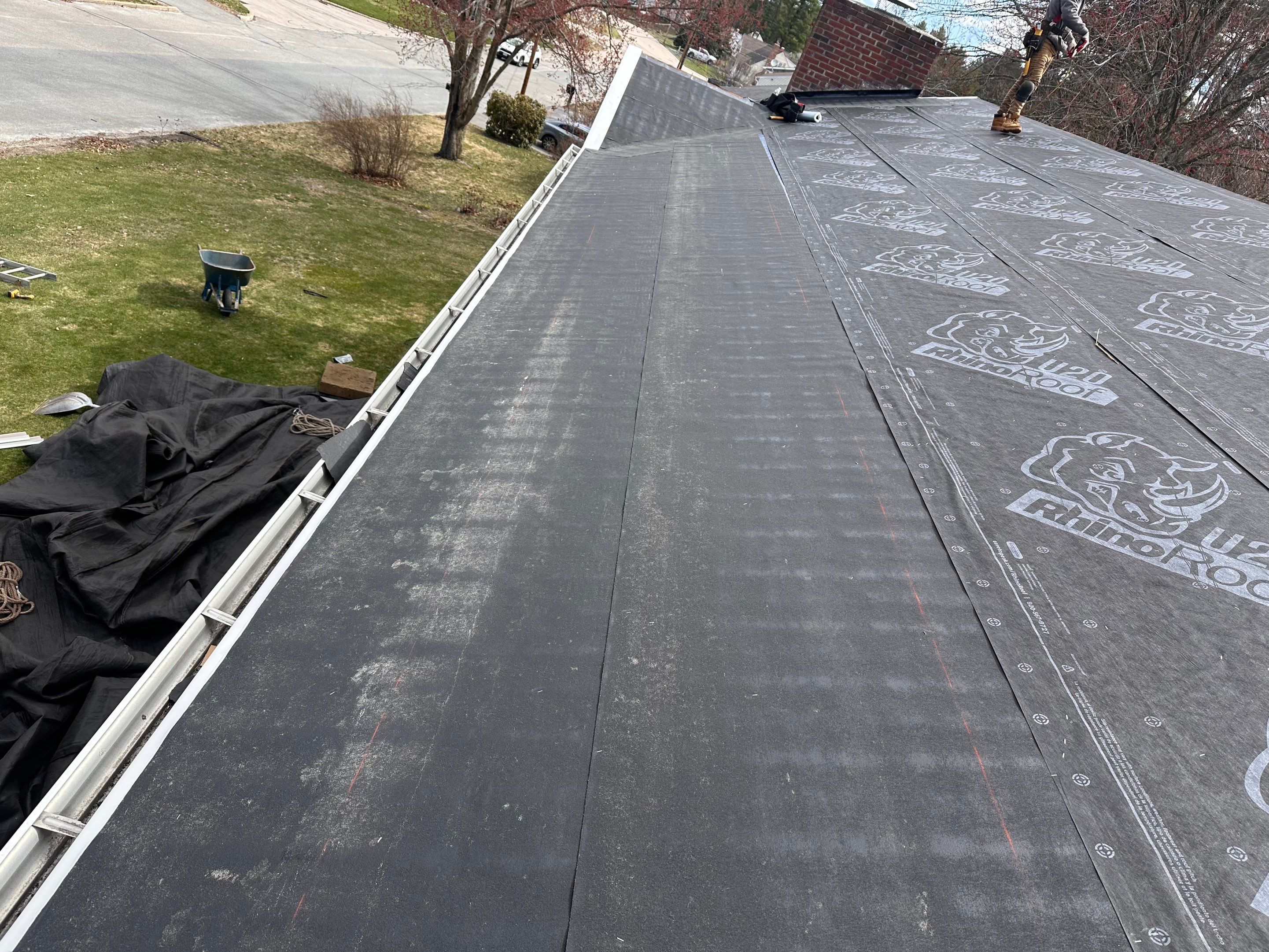 Full Residential Roof Replacement and Chimney Reflashing in Nashua by Tall pine roofing