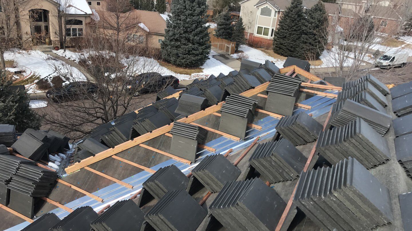 Residential Roofing Installation using Boral Saxony Slate - Black Canyon  by A to Z Roofing