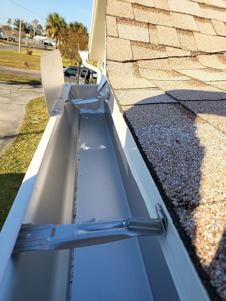Gutter Installation using K-Style Seamless Gutters by Gutter Professors