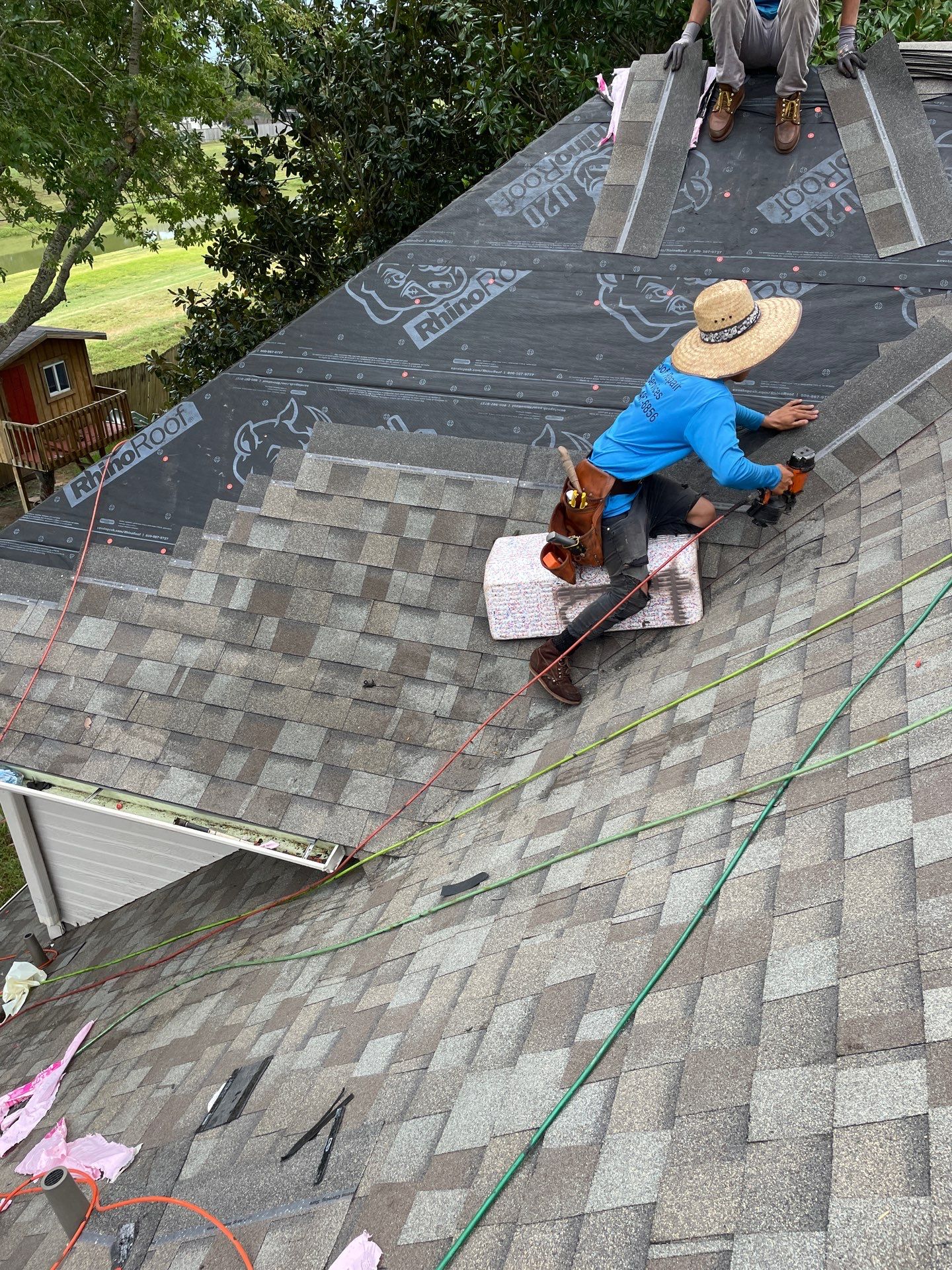 Residential Roofing Installation using Owen's Corning Duration (Lifetime) Shingles by Roof Repair Company