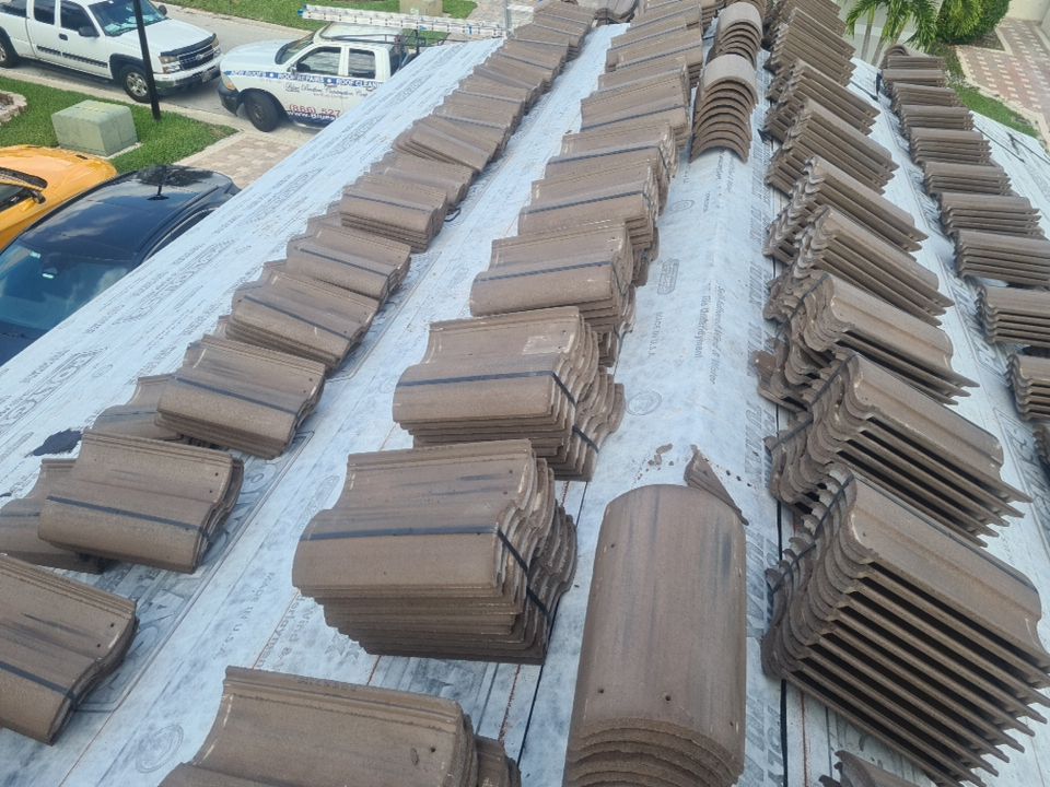Residential Roofing Installation using Eagle Roofing Tile by BLUES BROTHERS ROOFING