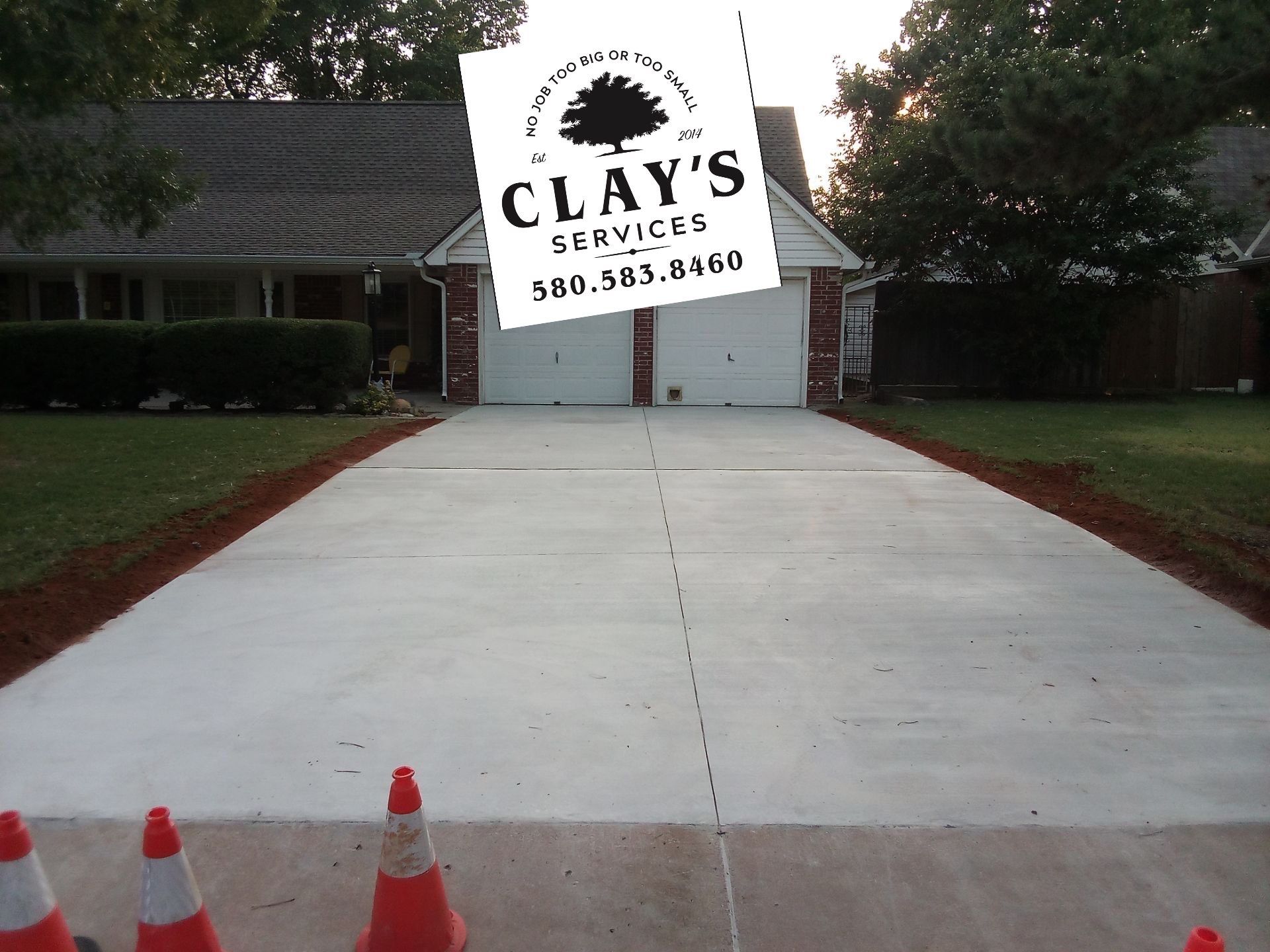 Concrete Driveway using Concrete  by Clays Services Inc