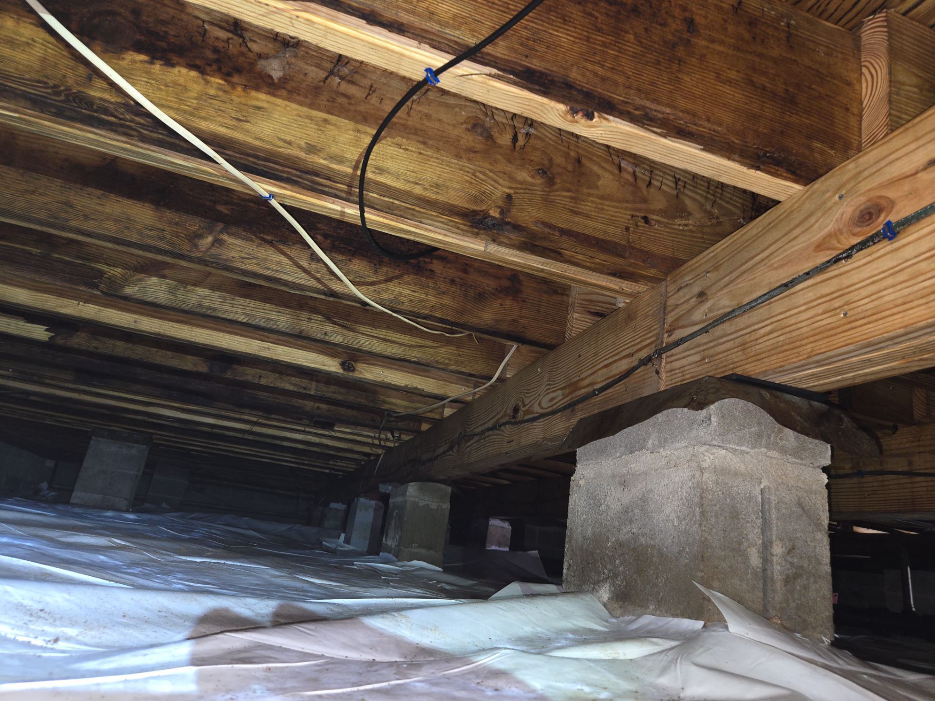 Project in Franklin by Patriot Crawl Space Repairs