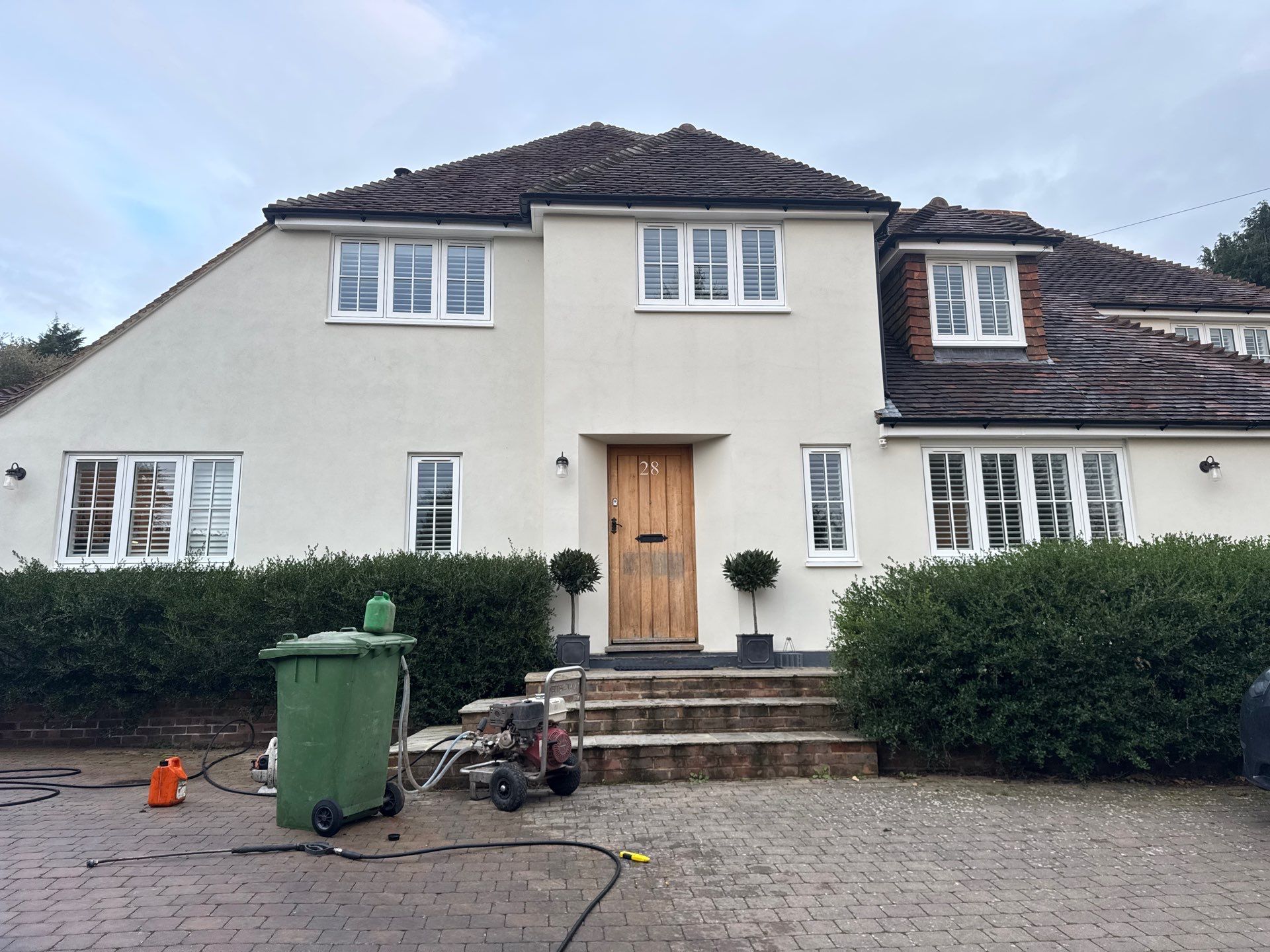 Roof Clean  - Moss Removal - Gutter Clean using Honda 15lpm Low Pressure Washing Machine by Ges Exterior Cleaning ltd