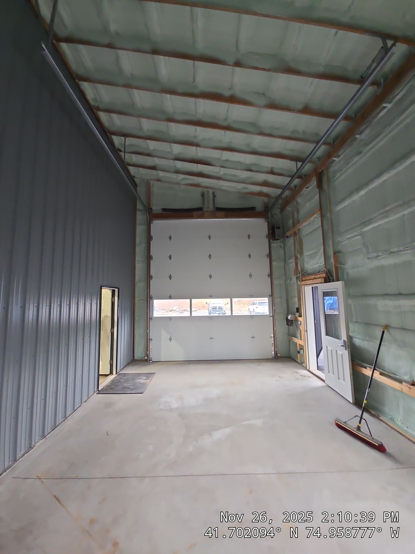 Exterior Walls using Closed-Cell Spray Foam by NYS Foam & Energy