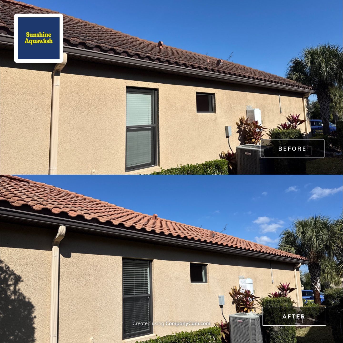 Barrel Tile Roof Cleaning – Artisan Lakes, Palmetto, FL by Sunshine AquaWash