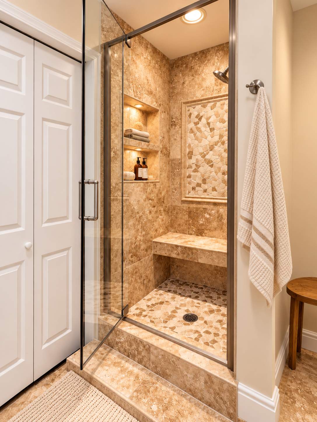 Spa-Inspired Walk-In Shower & Bathroom Remodel by Remodel Now
