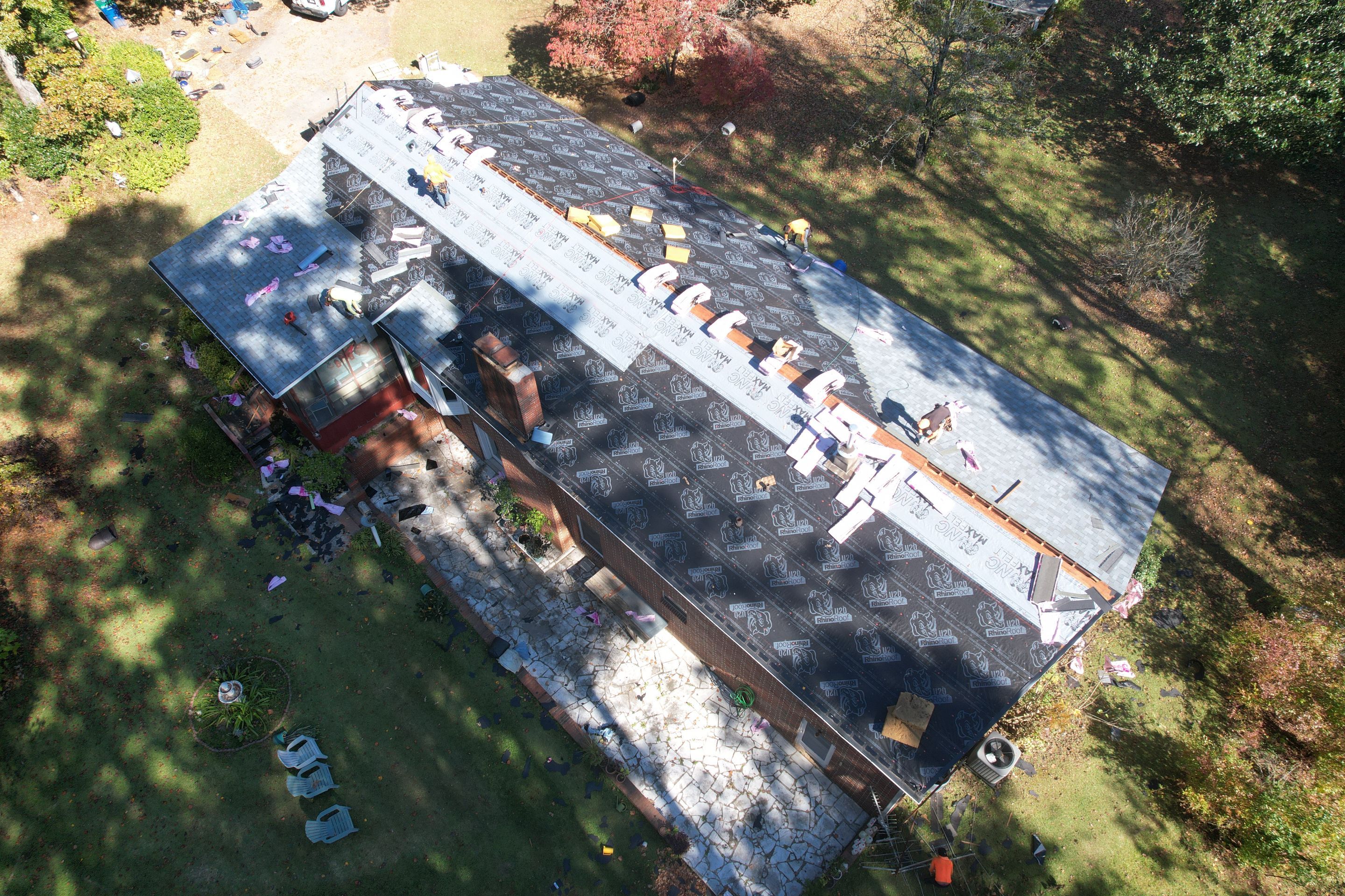 Residential Roof Replacement using Owens Corning Quary Gray by Inspector Roofing and Restoration