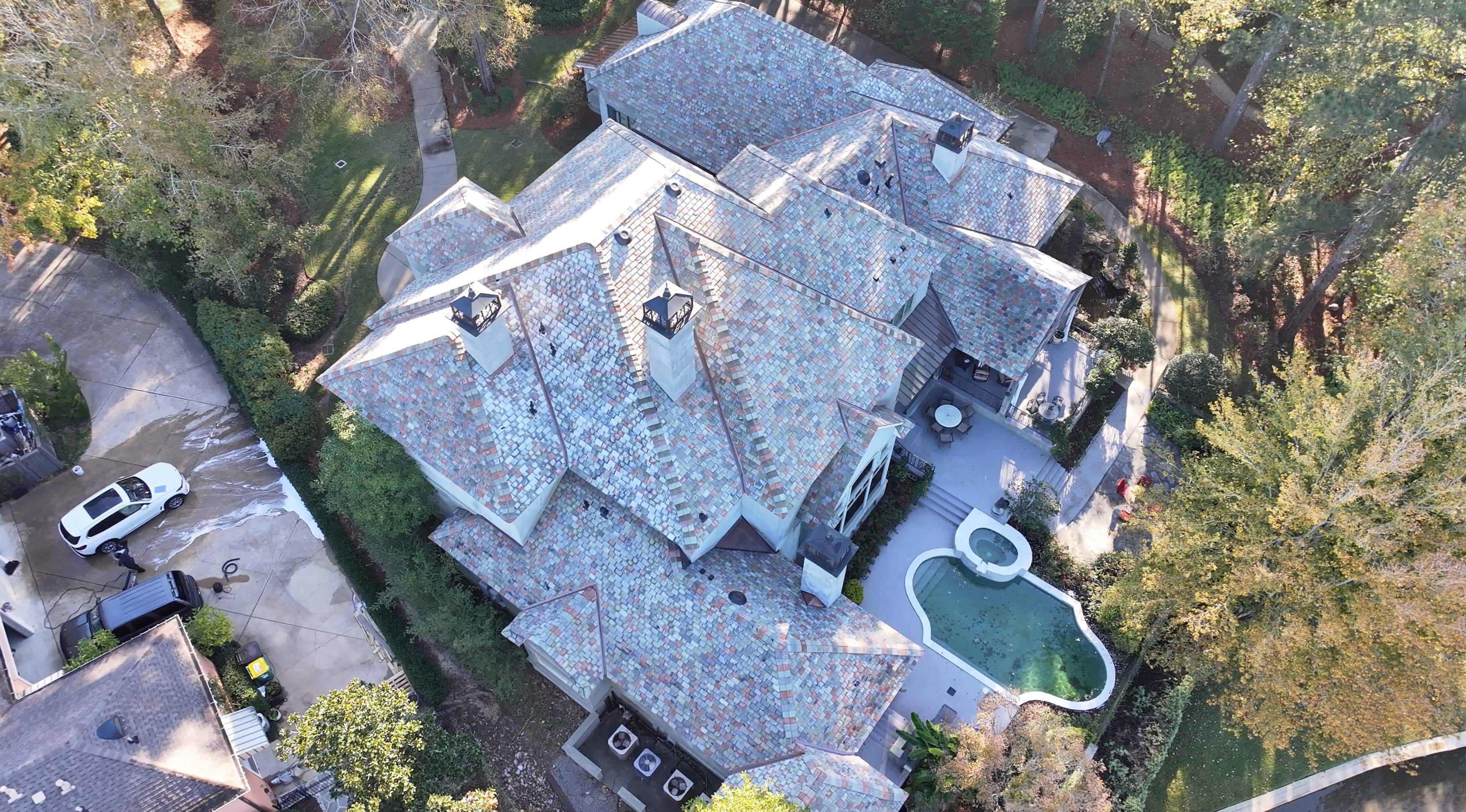 Residential Slate Tile Roof Installation | Ridgeland, MS by Watkins Construction & Roofing