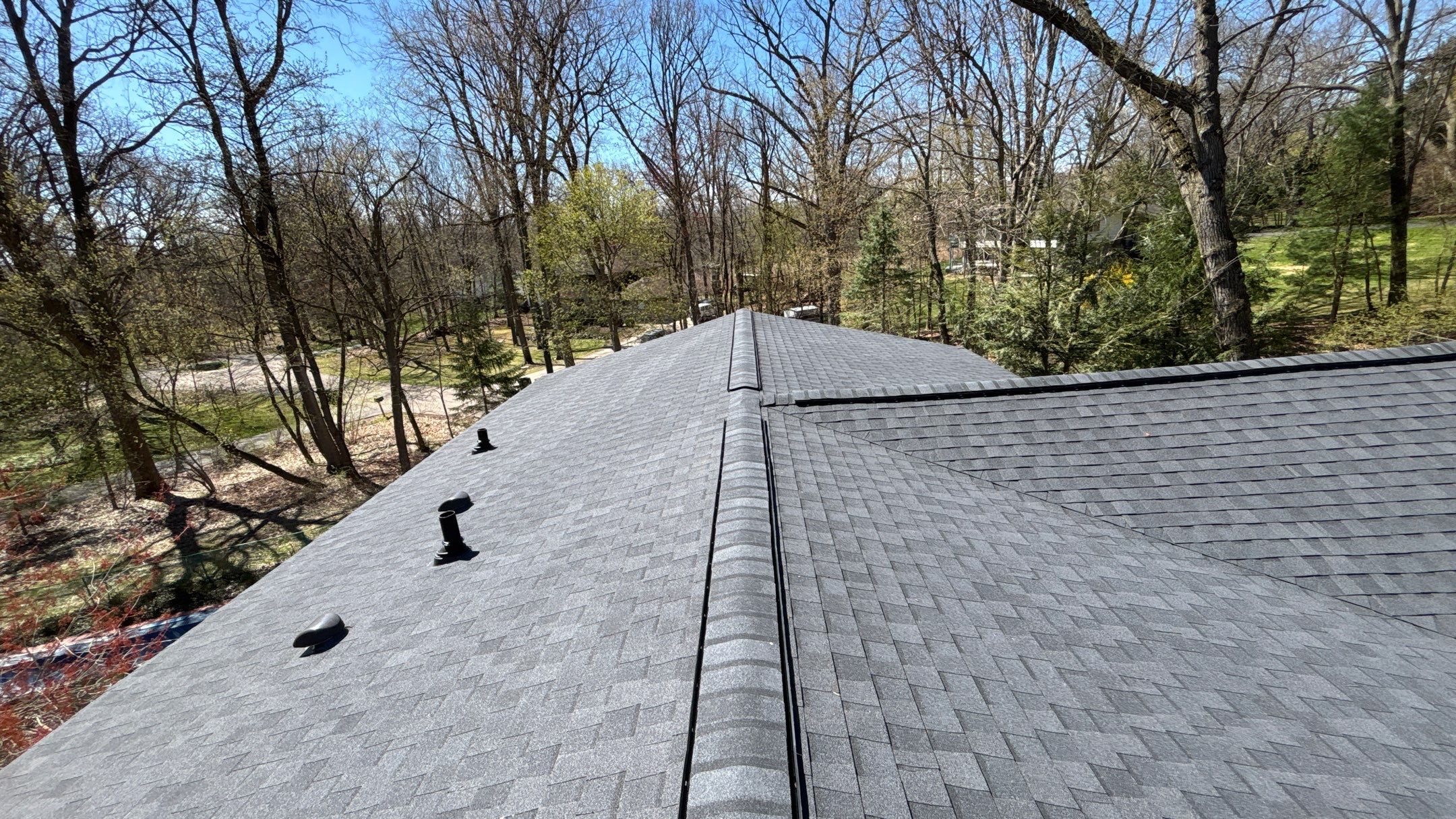 Roof Replacement using CertainTeed Landmark Moire Black by 180 Contractors