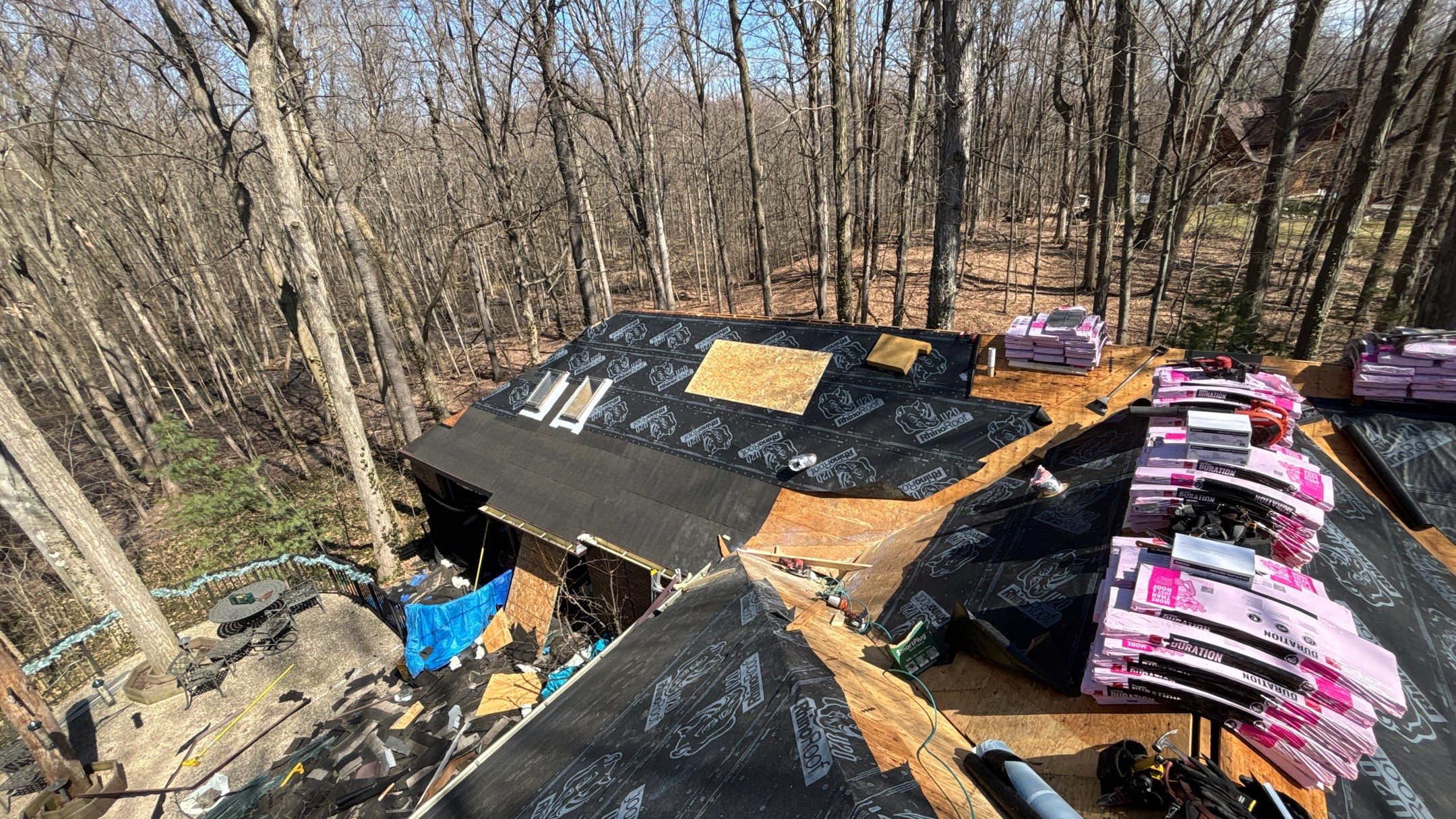 Roof Replacement using Owens Corning Colonial Slate by 180 Contractors