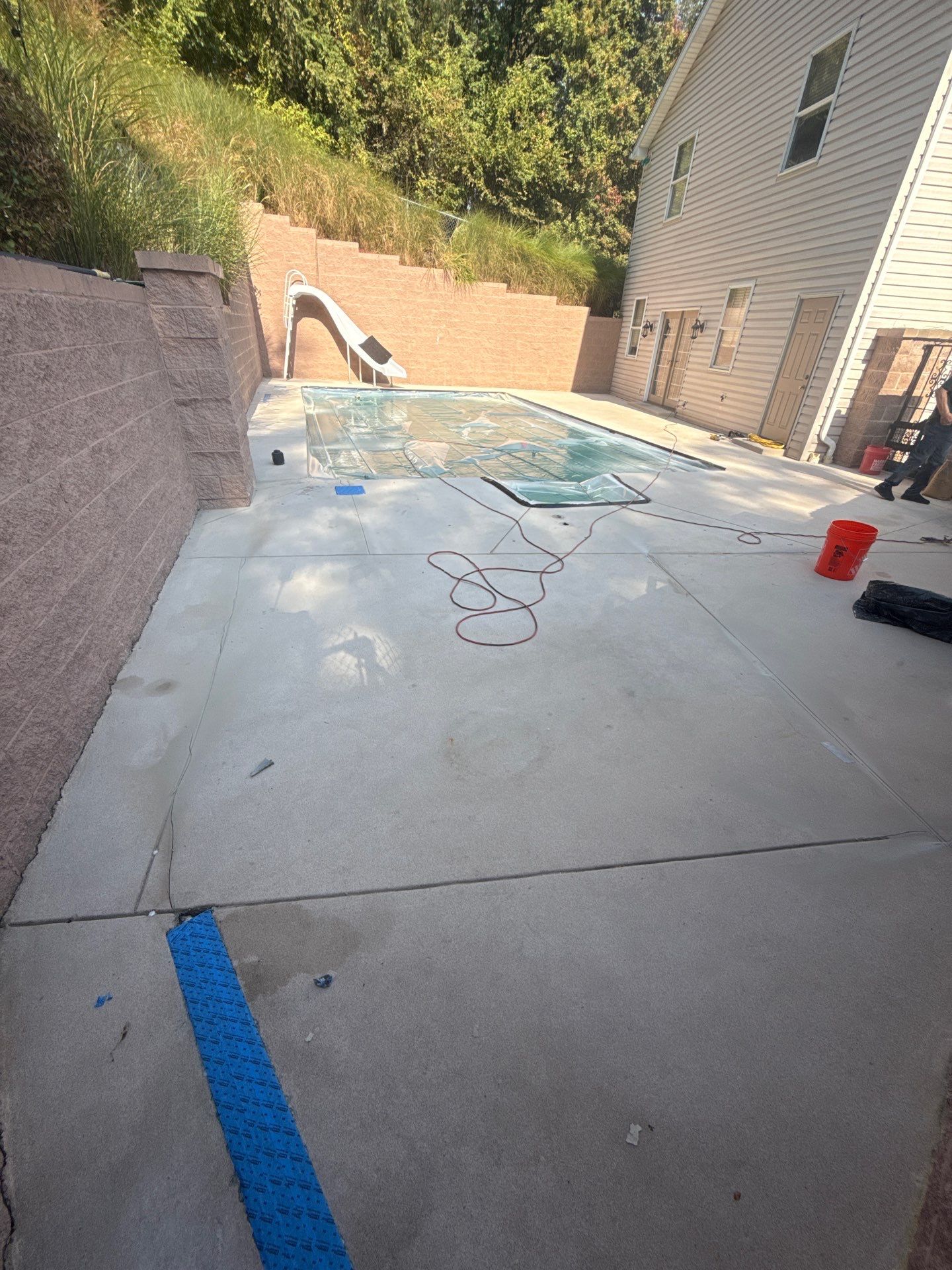 Oxford Pool Deck Project in McKees Rocks by Floors in a Day, Inc