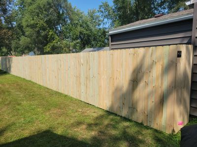 Treated Pine Privacy and Picket Fence Installation in Evansdale