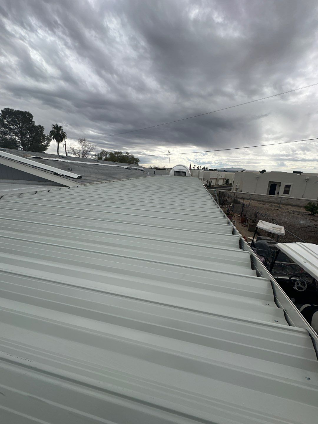 Polar White Exposed Fastener  by Reimagine Roofing